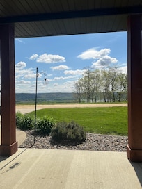 View from the front door