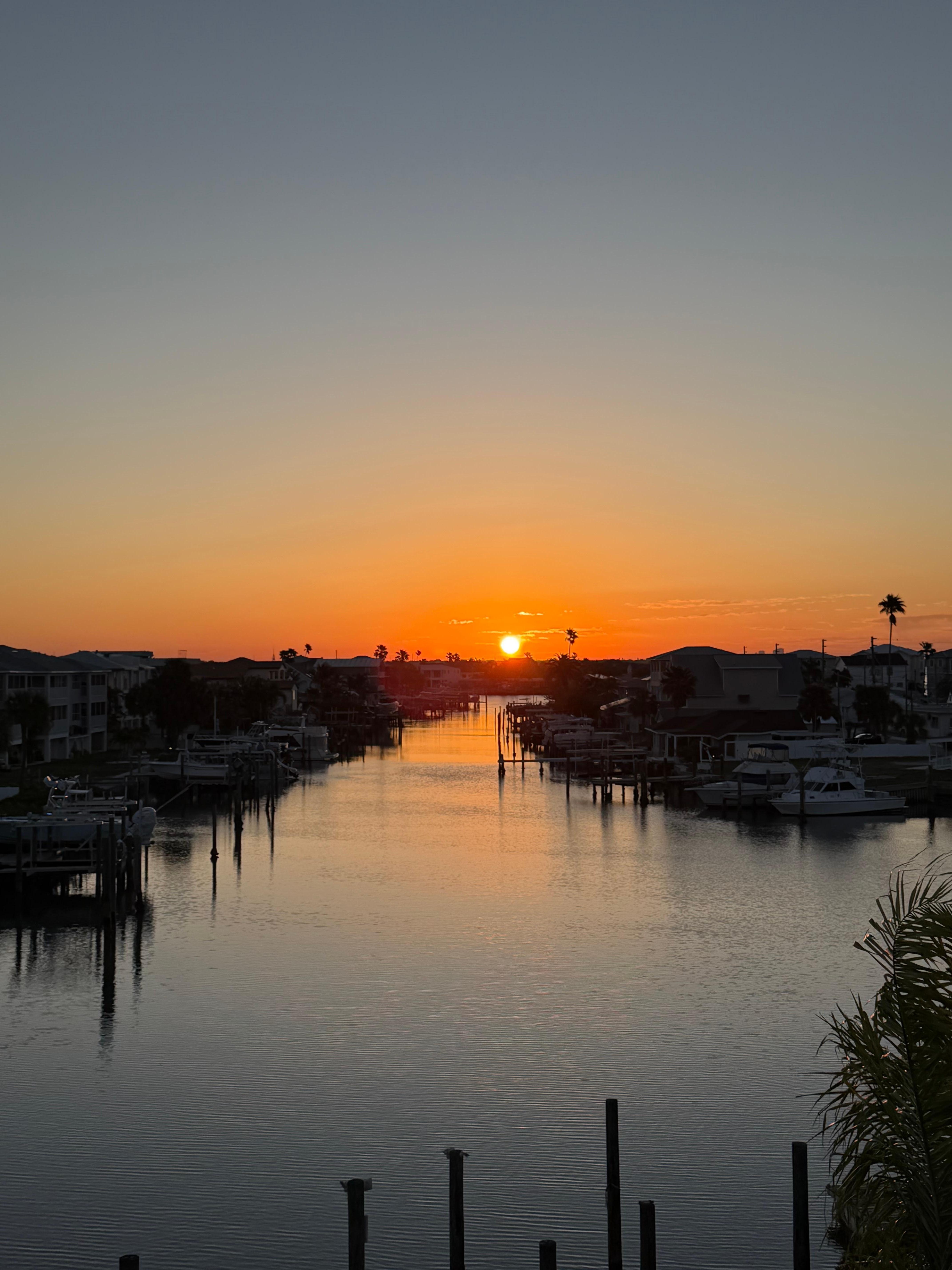Sunrise from the patio