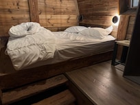 Access to the bed in the main bedroom