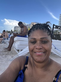 Relaxing on the beach!
