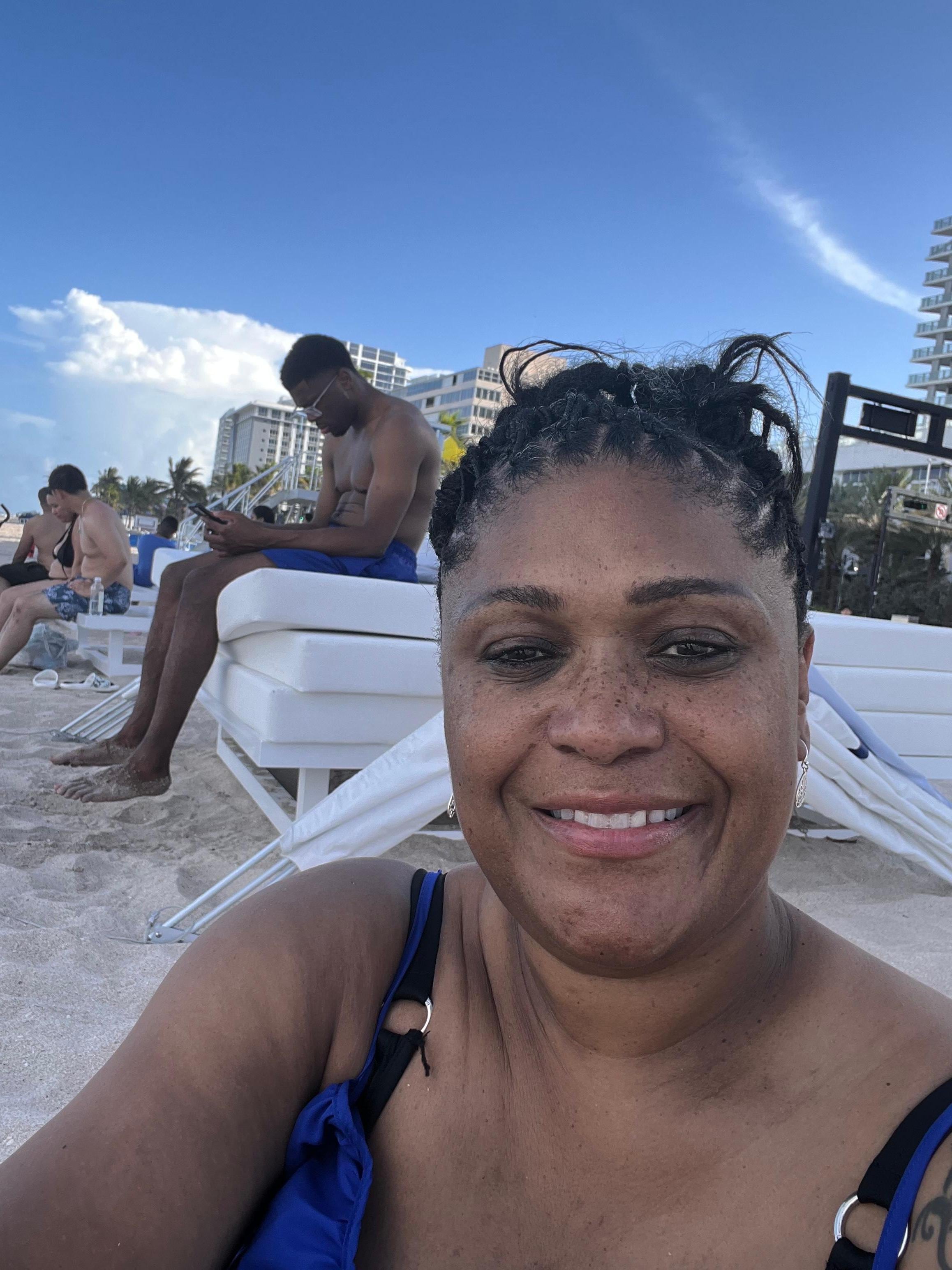 Relaxing on the beach!