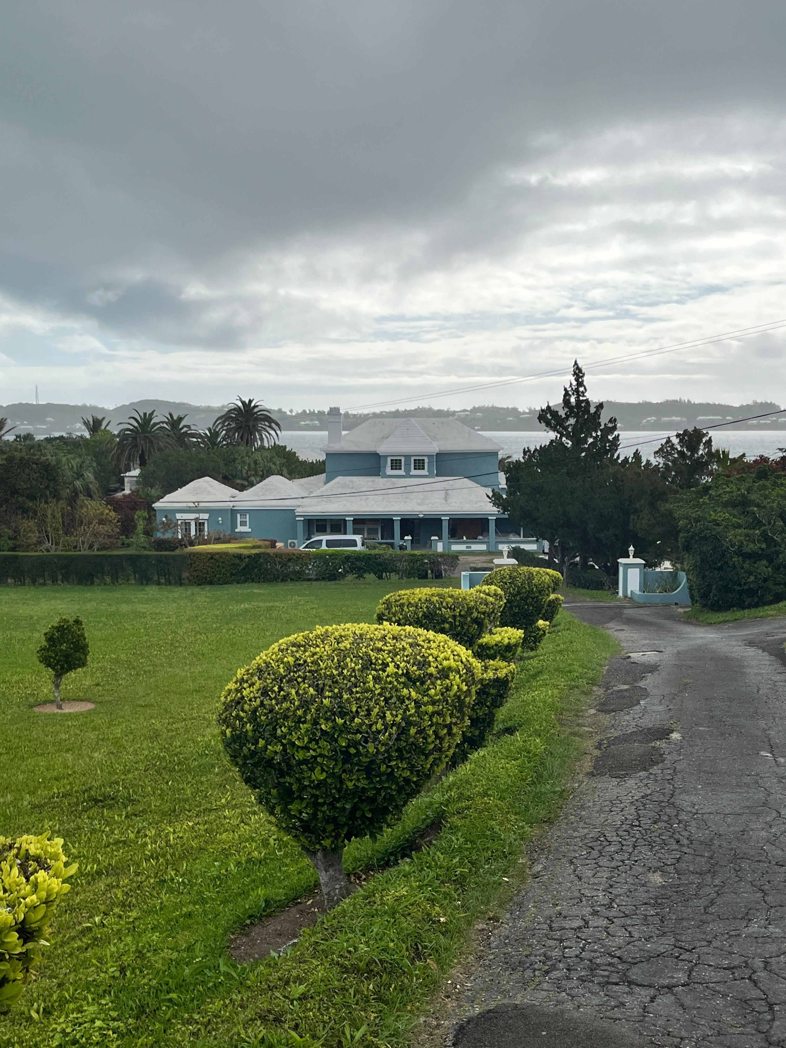 From the road side of the property. We stayed toward the left of the house.