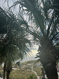 This was from our balcony. We were on the end 2nd floor