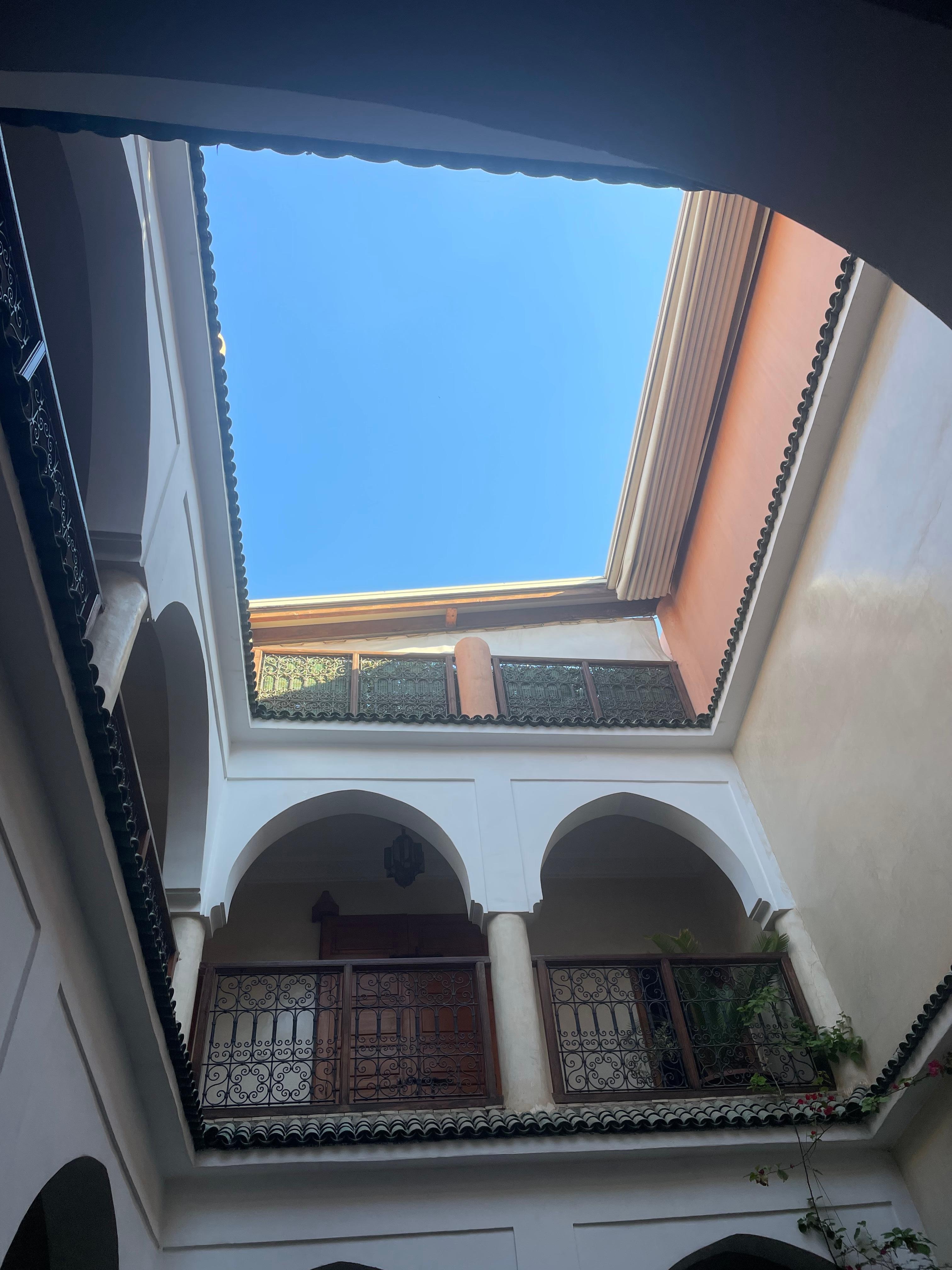Vue sur le ciel de la chambre