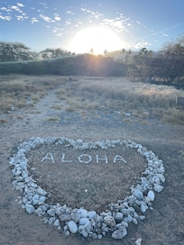 Sunrise from the Shearwater Nesting Preserve across the street