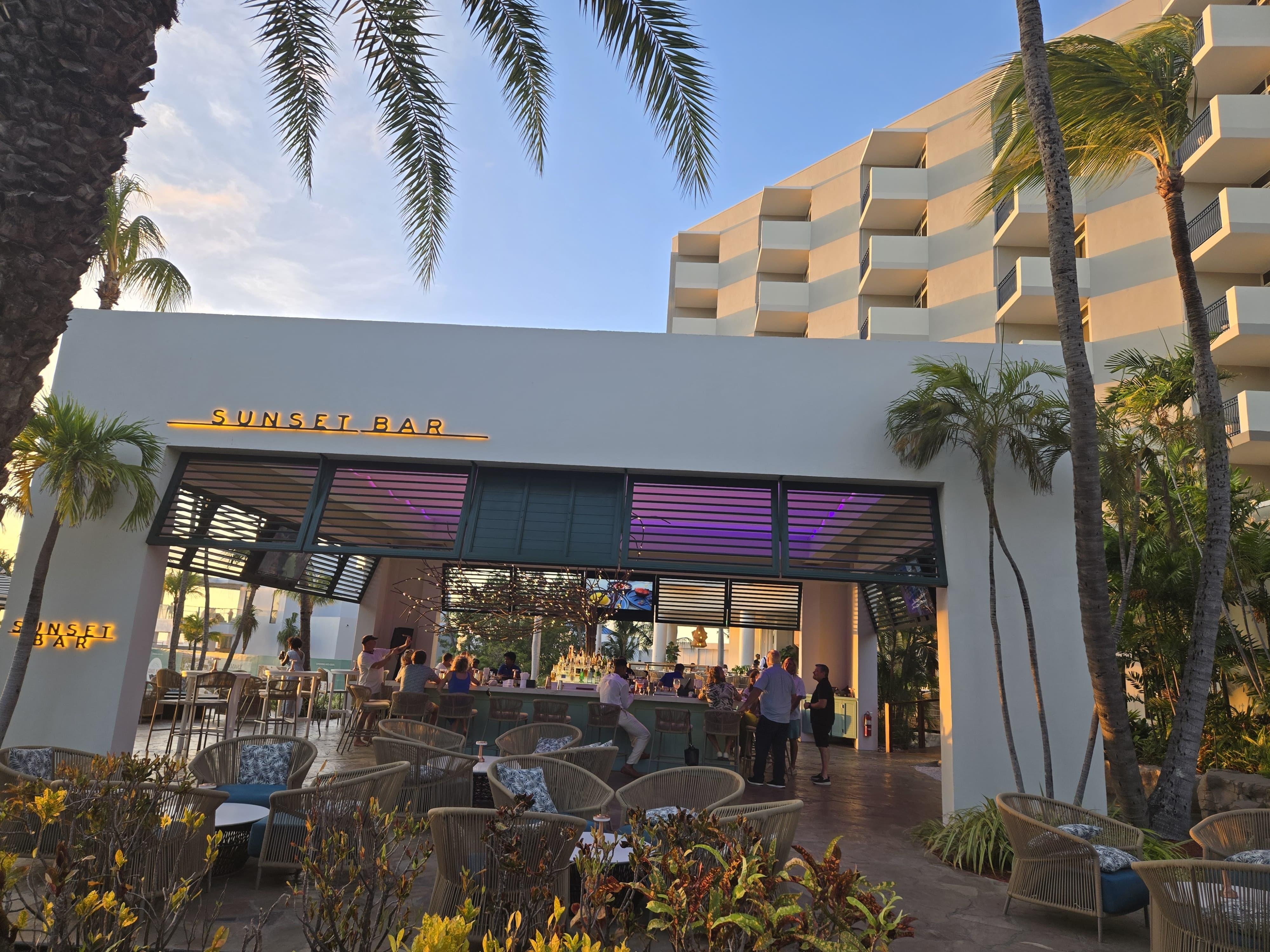 Good vibes bar at Hilton Aruba