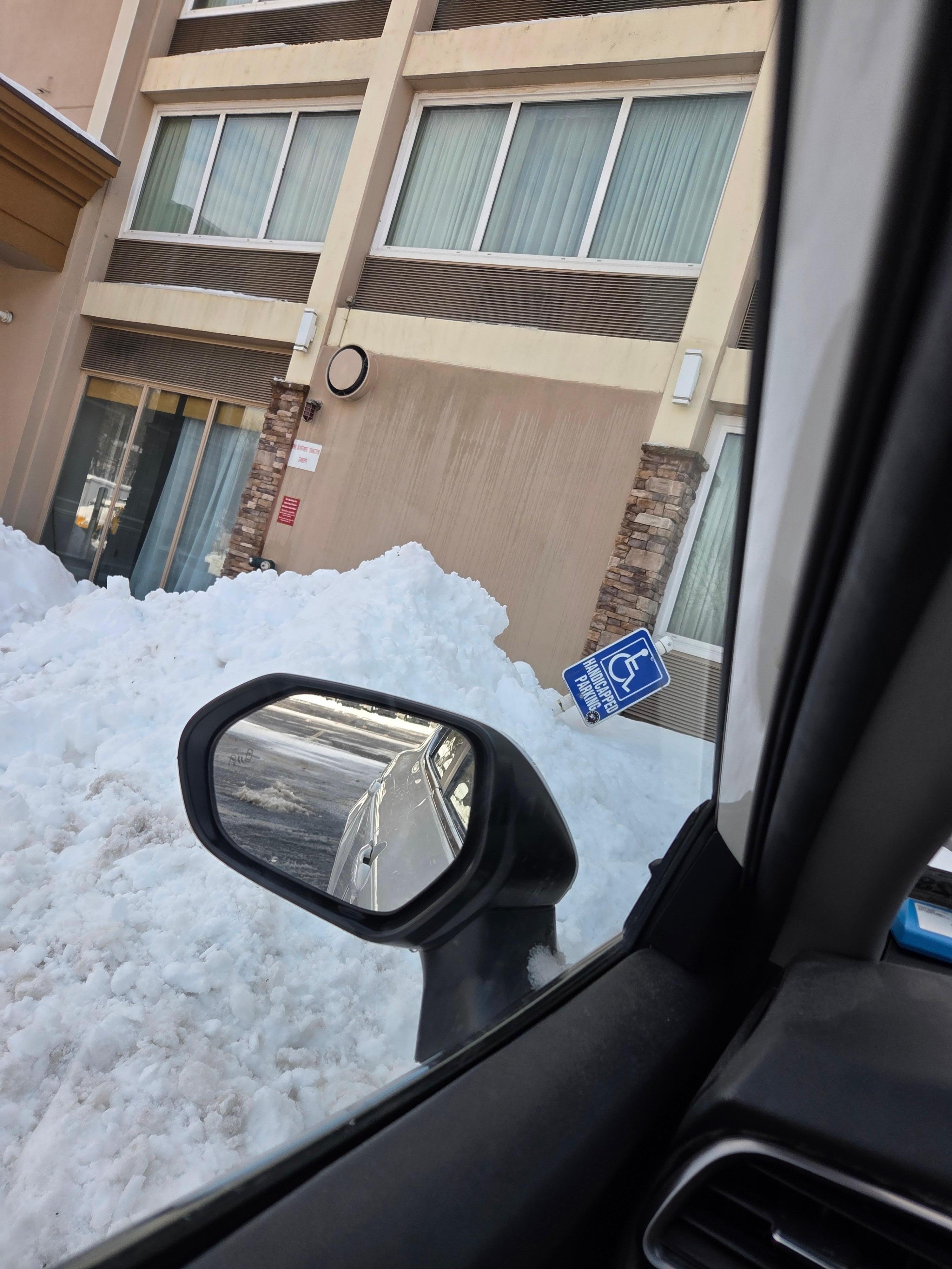 Noone could park or get their cars out. They blamed the snow guy. 