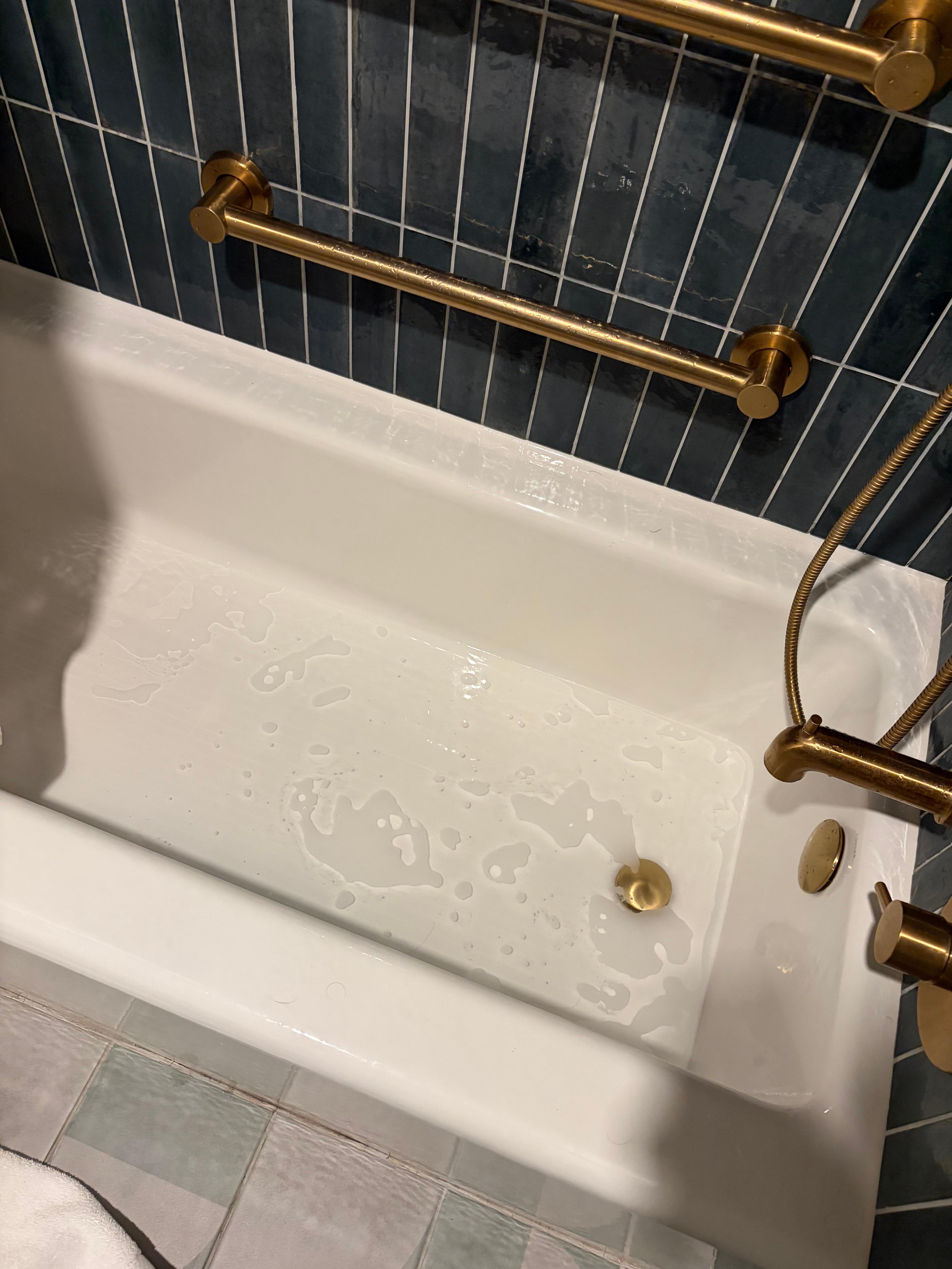 Water not draining after hours 