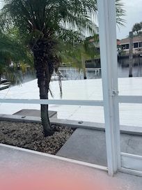 Looking out to the canal!