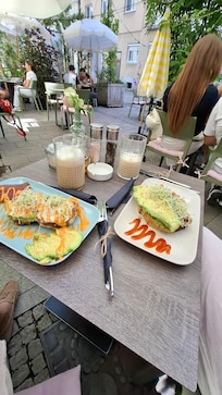 Excellent breakfast menu in cafe Bon Bon