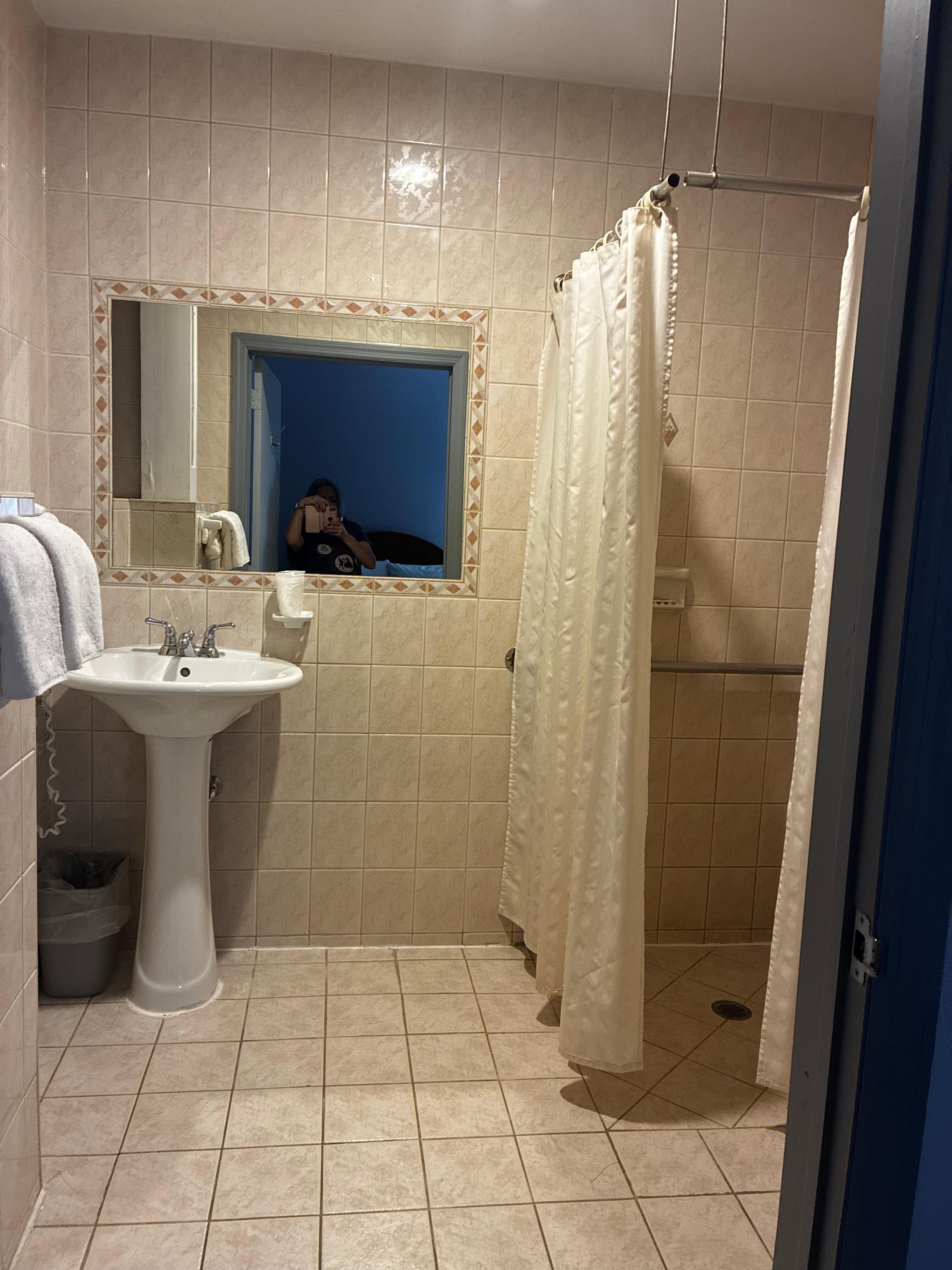 Hot water in sink but just warm water in shower.