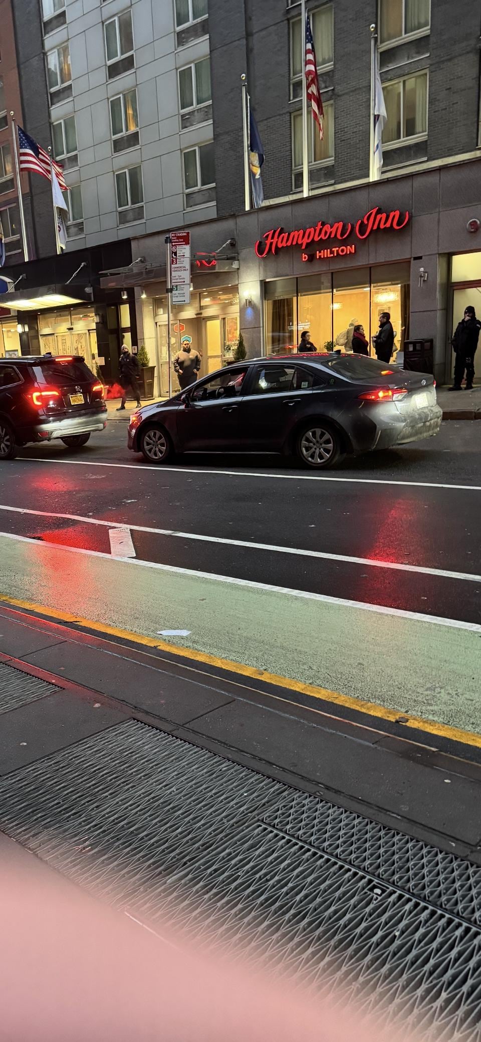 38th street front of our hotel.