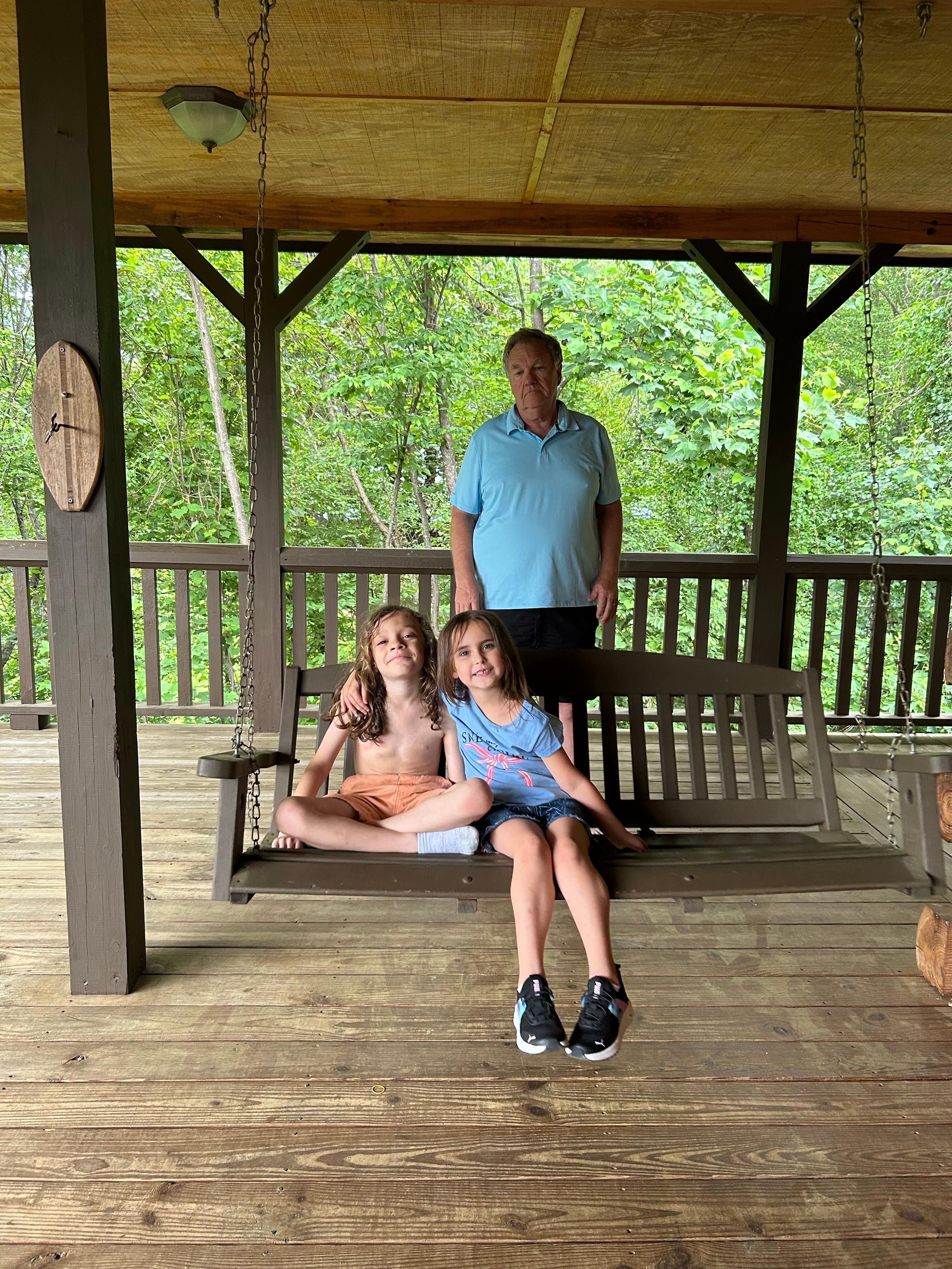 Papaw and grandkids 