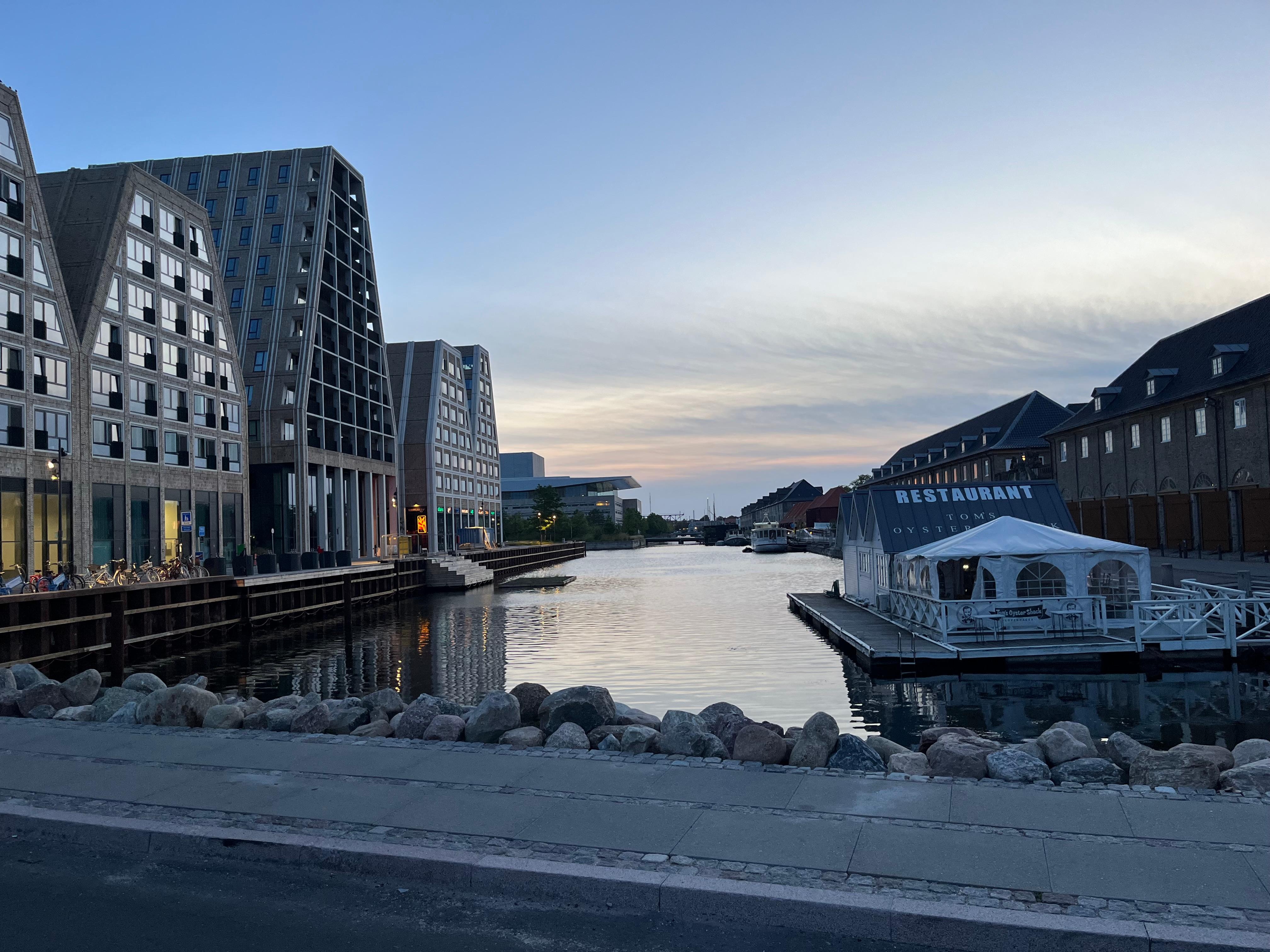 From a short distance hotel left at the end