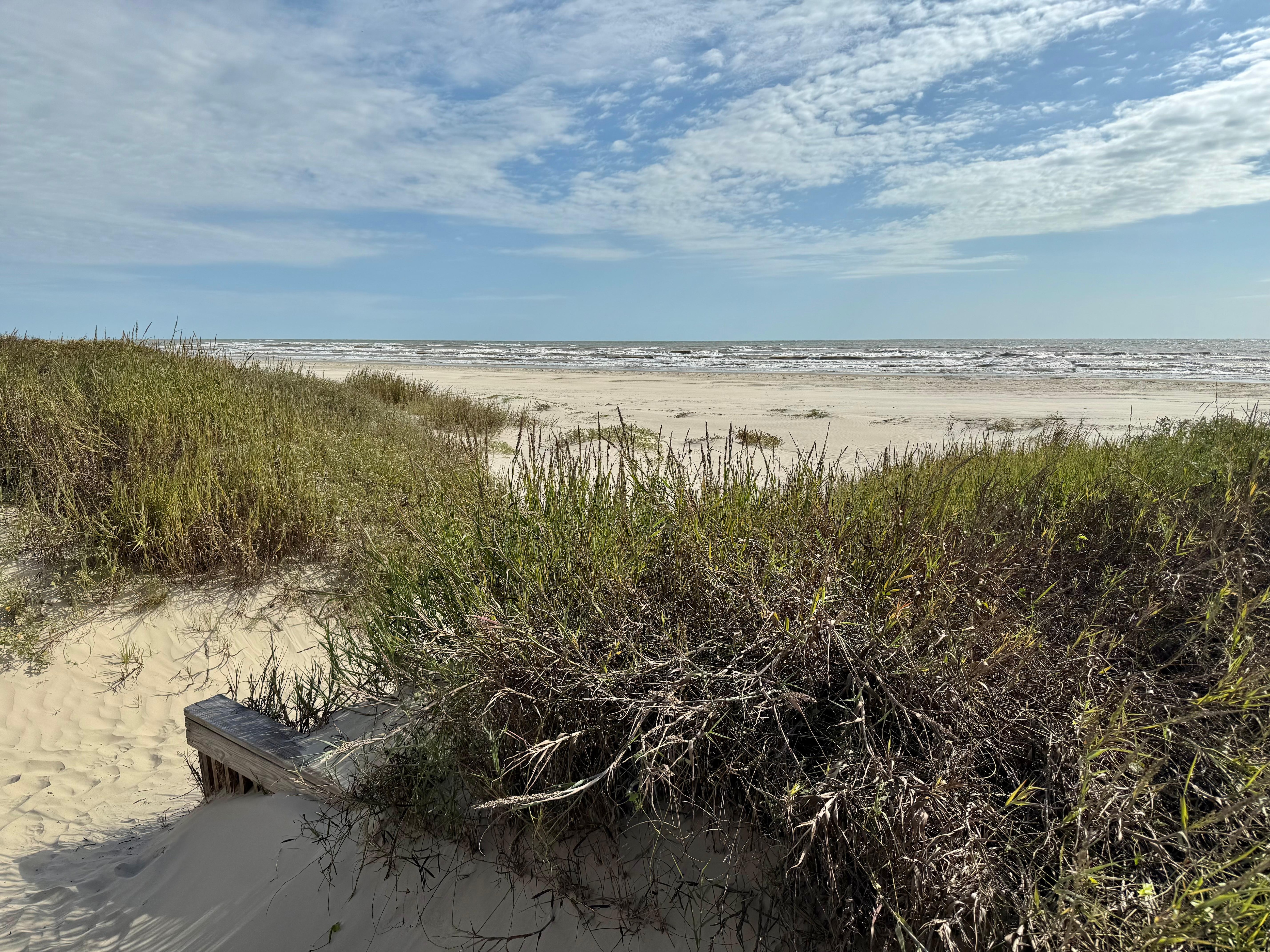 End of walkway to the beach