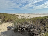 End of walkway to the beach