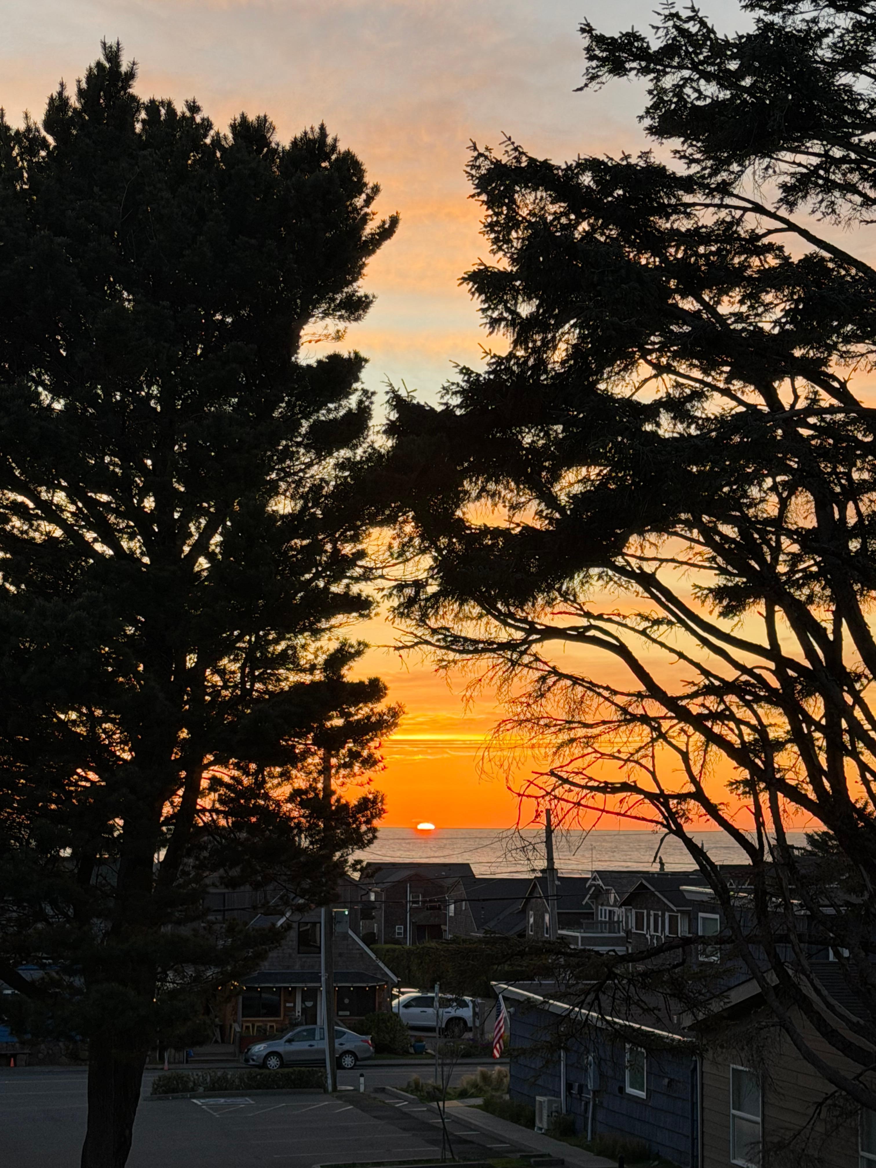 Sunset from the deck.