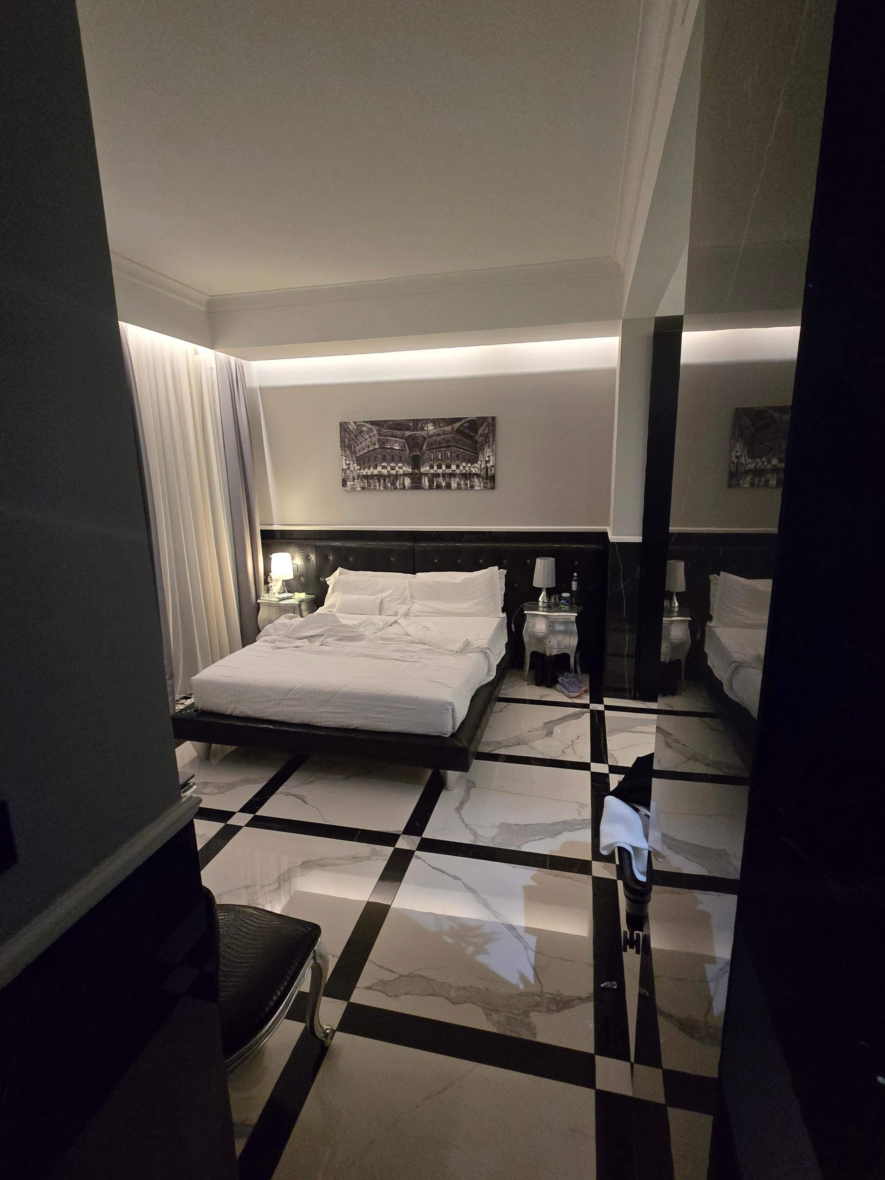 Very Comfortable bed (on the harder side).