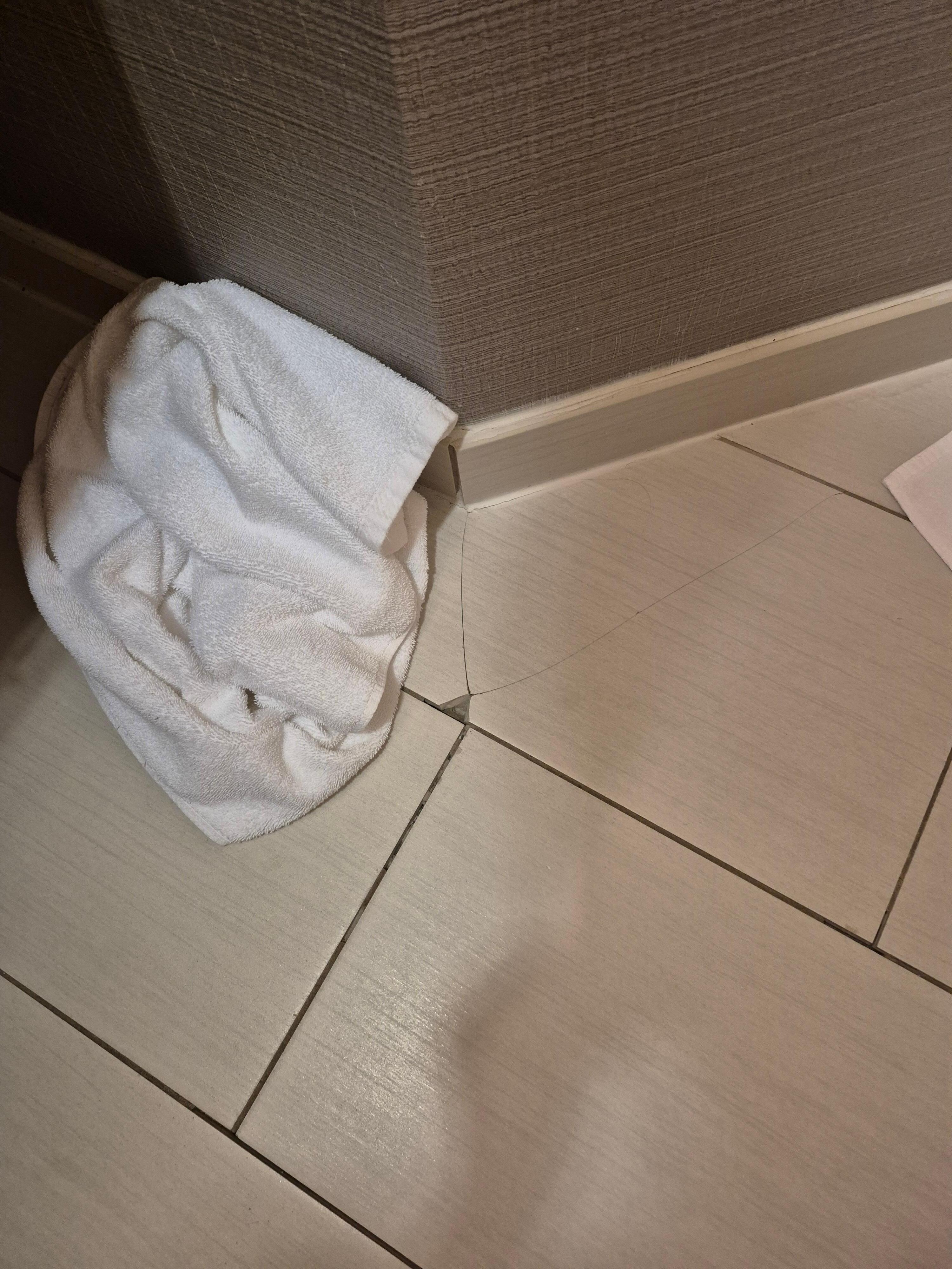Broken tile