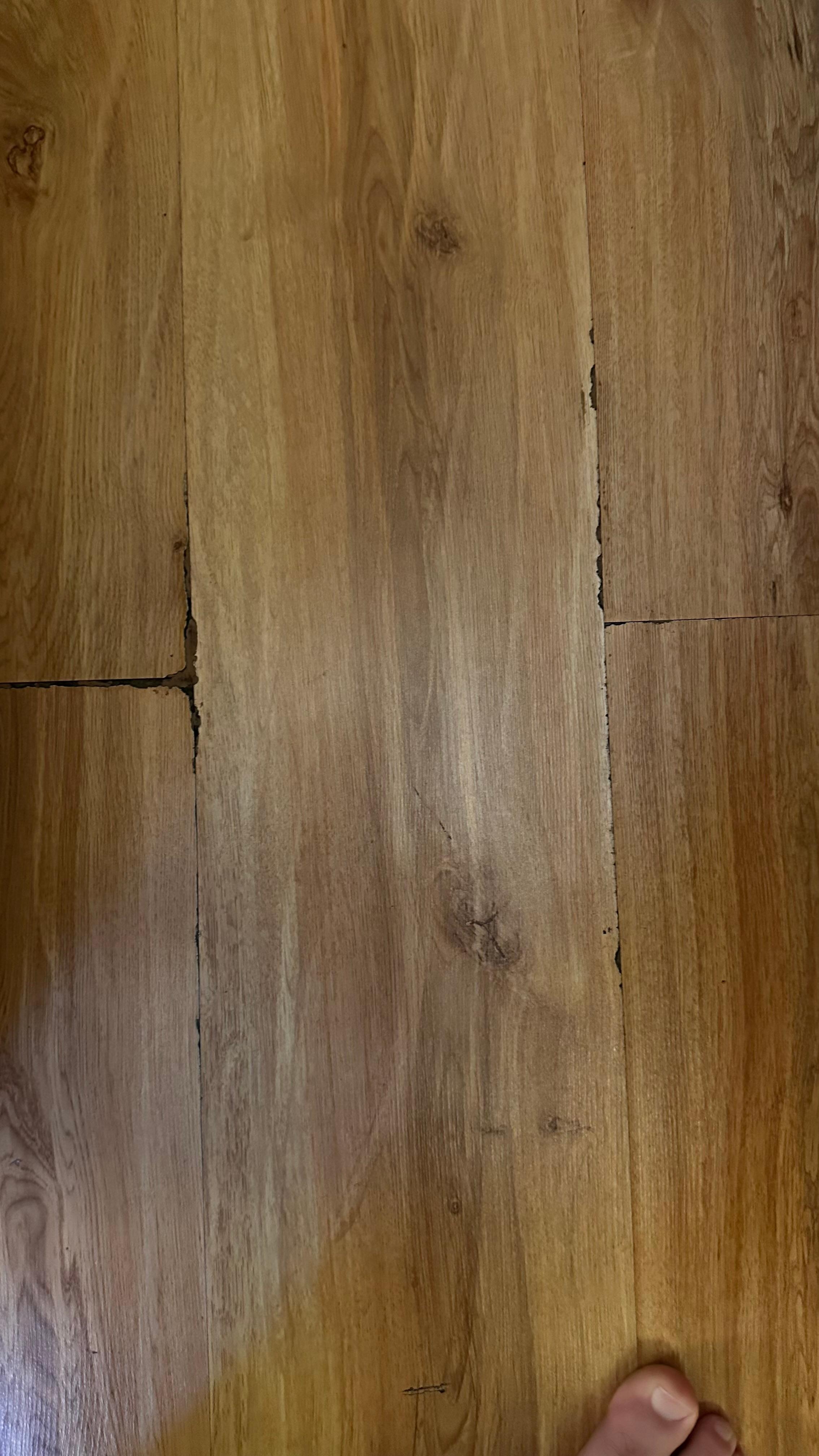 Unsafe and uneven flooring. Try to walk to the bathroom in the dark at 3am and your sure to trip and fall