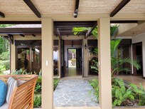 View from patio out to front gate