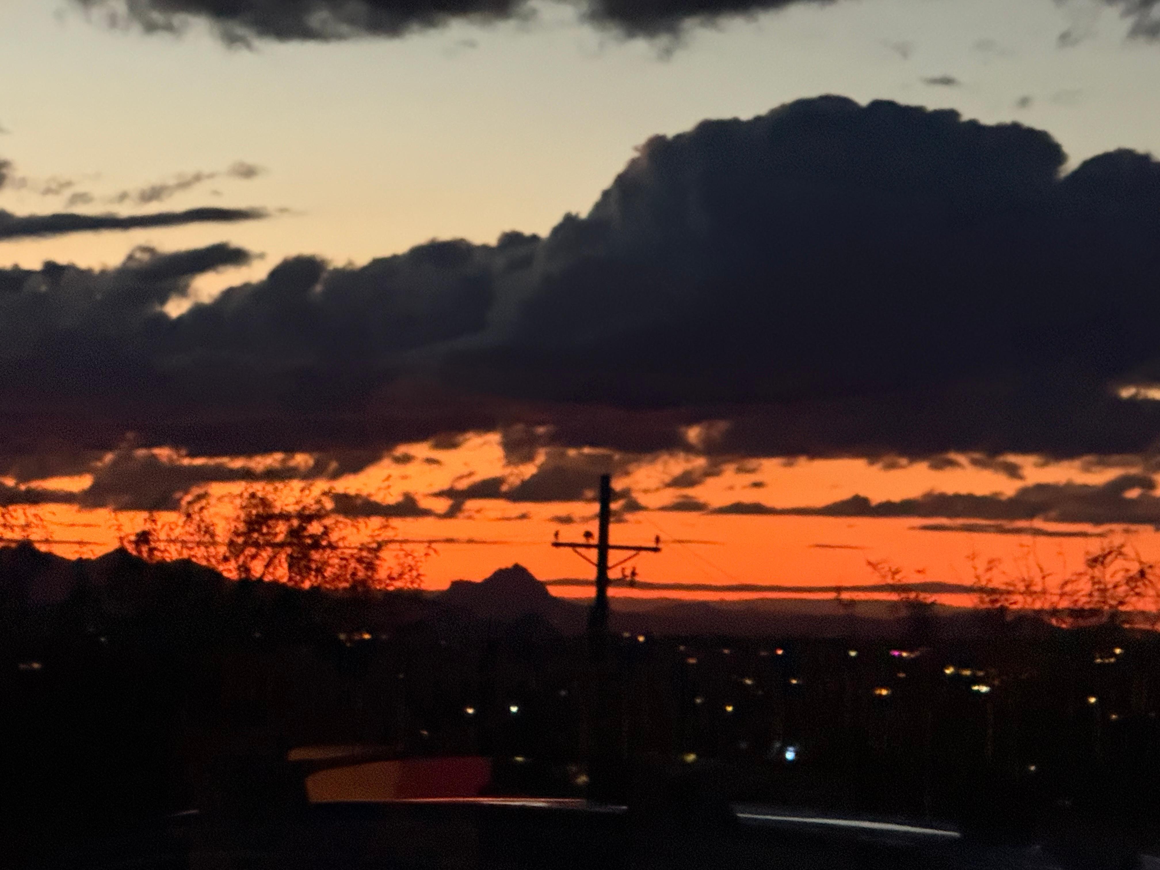 Sunset from the casita. 