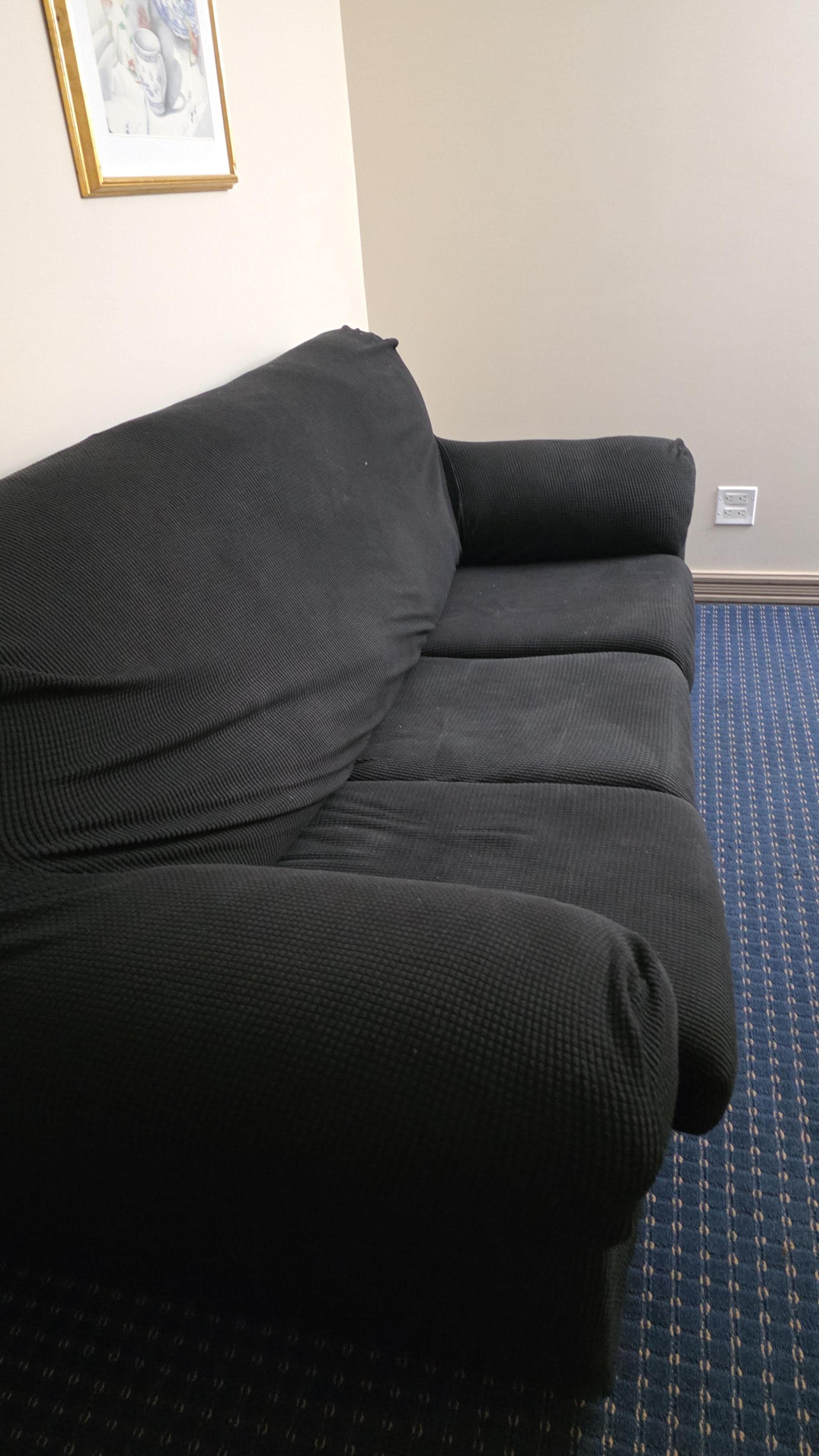 Couch in tv room