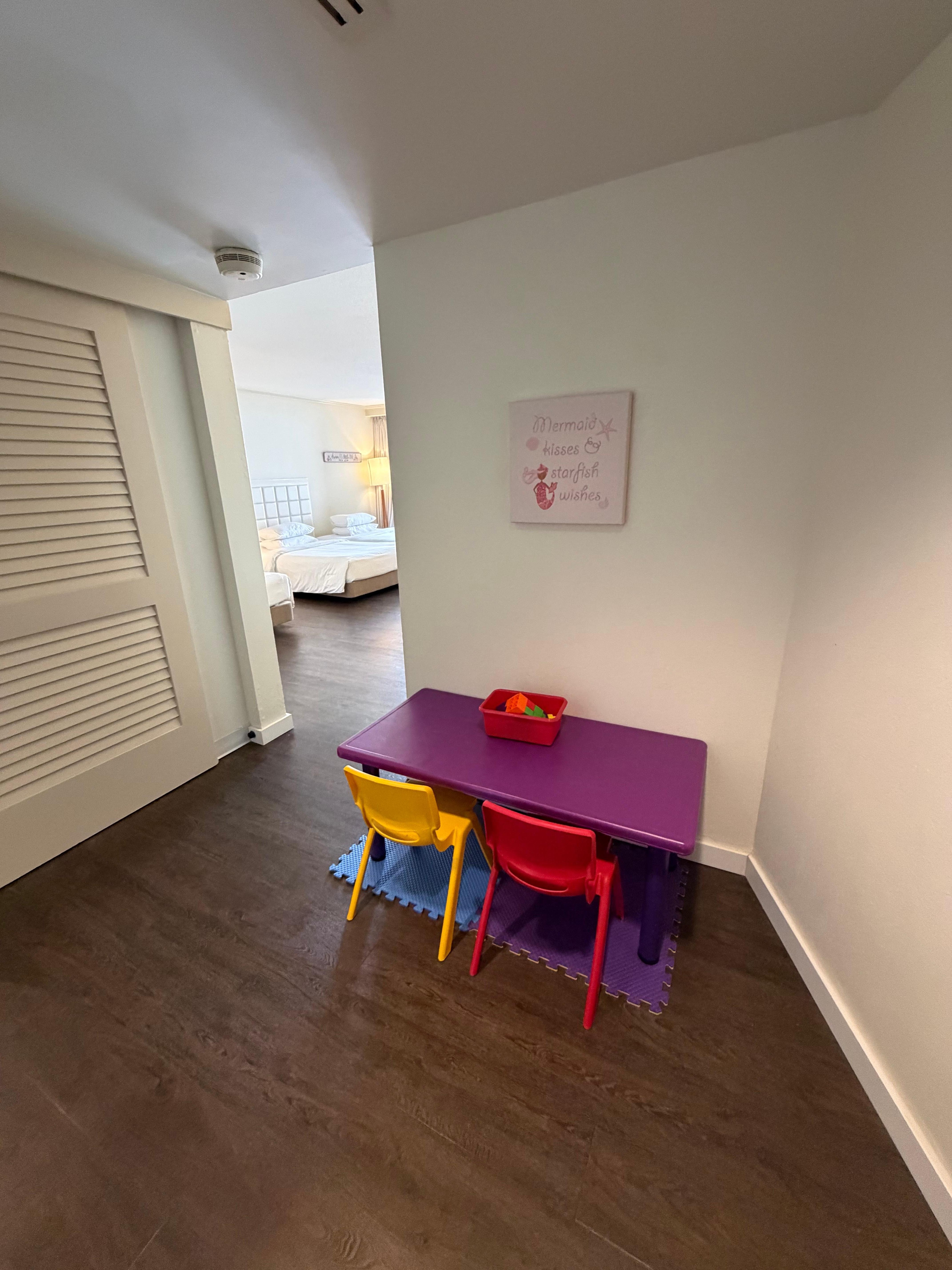 事前に子供がいることを伝えるとファミリールームにしてくれました！ありがたかったです！