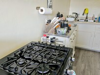 This is what passes as a kitchen. OK for pouring cereal into a bowl; not so great for cooking