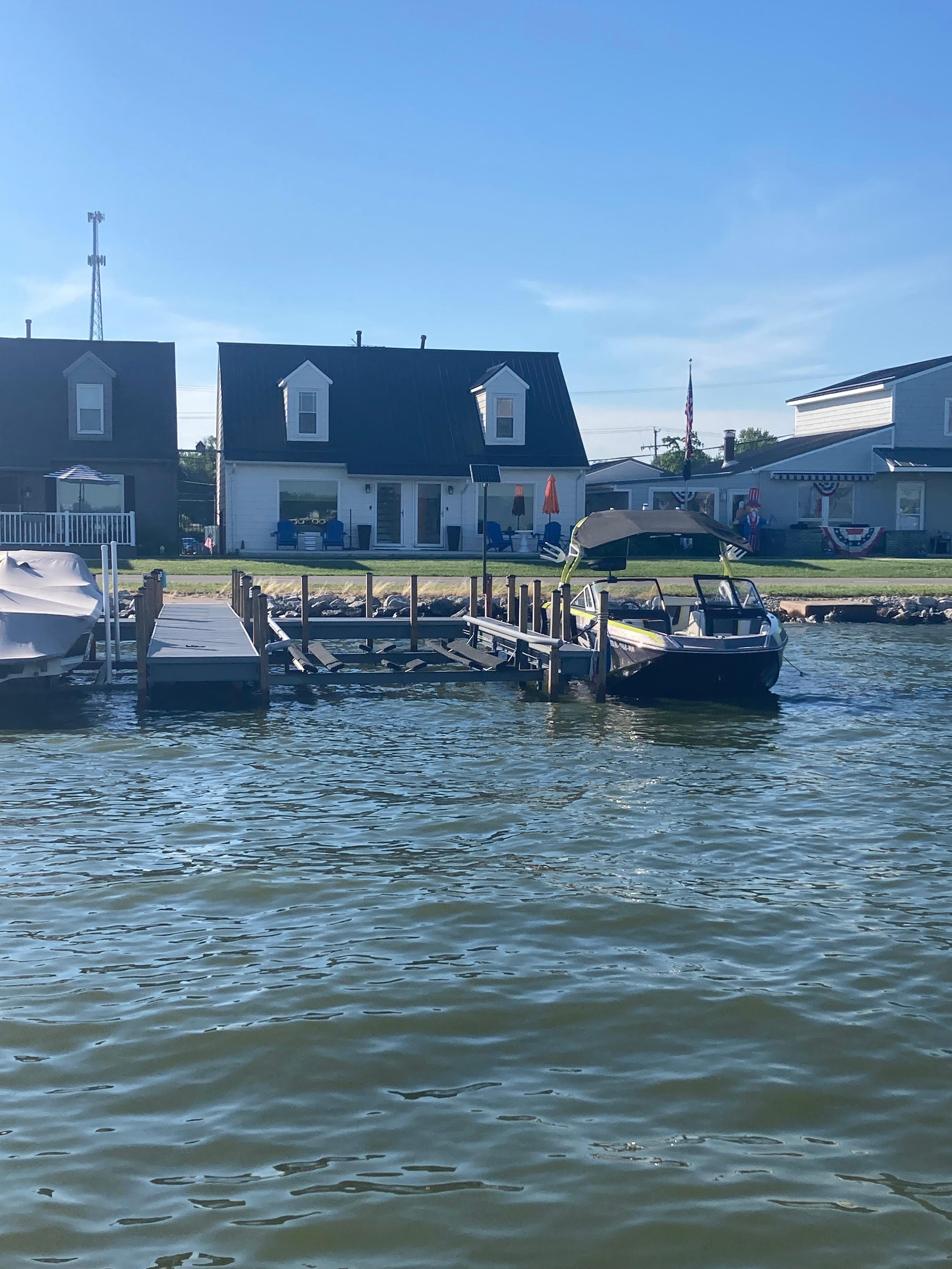 View of the house from the water