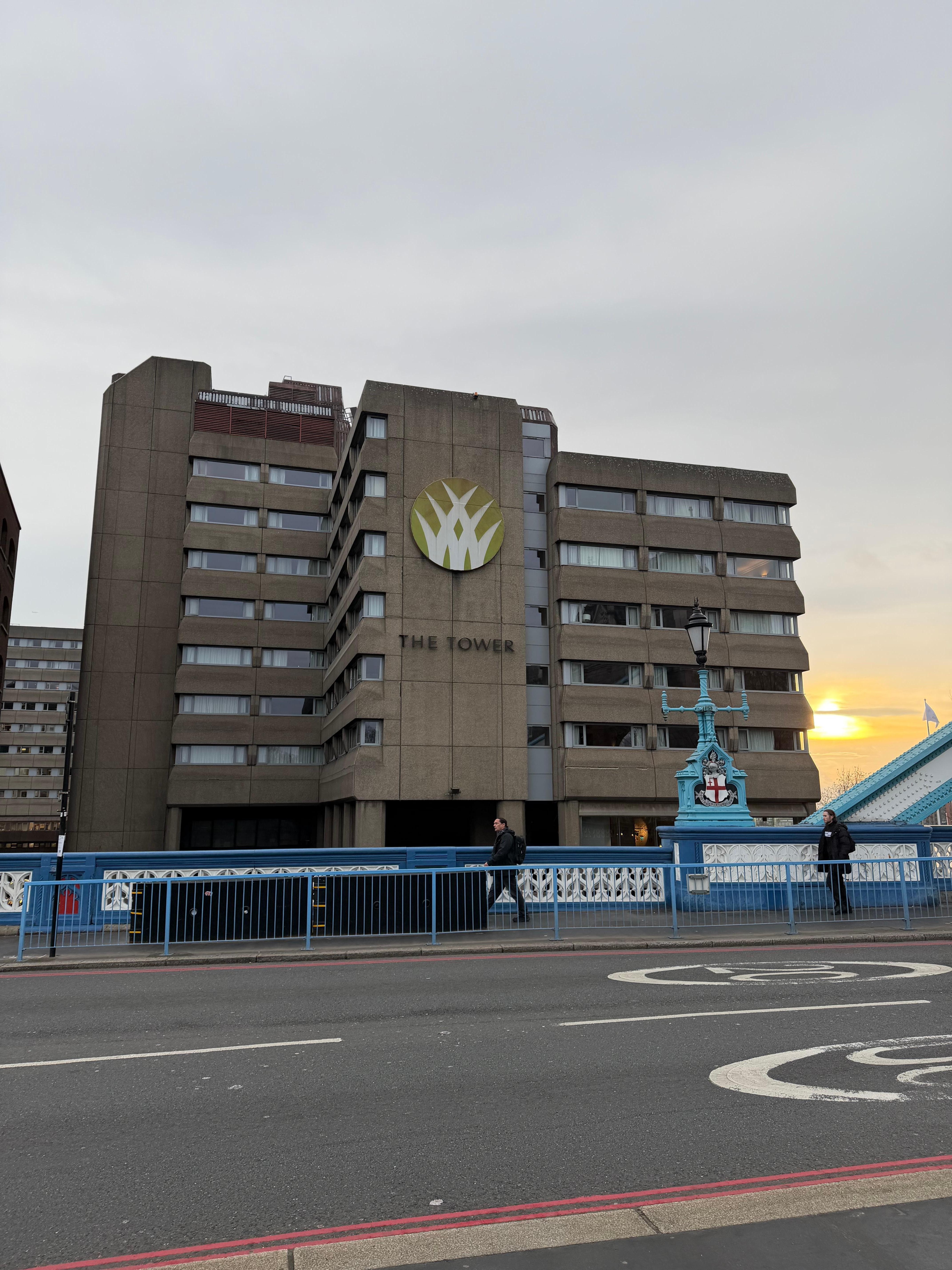 From the outside where the tower bridge
