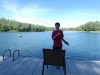 fishing off the dock