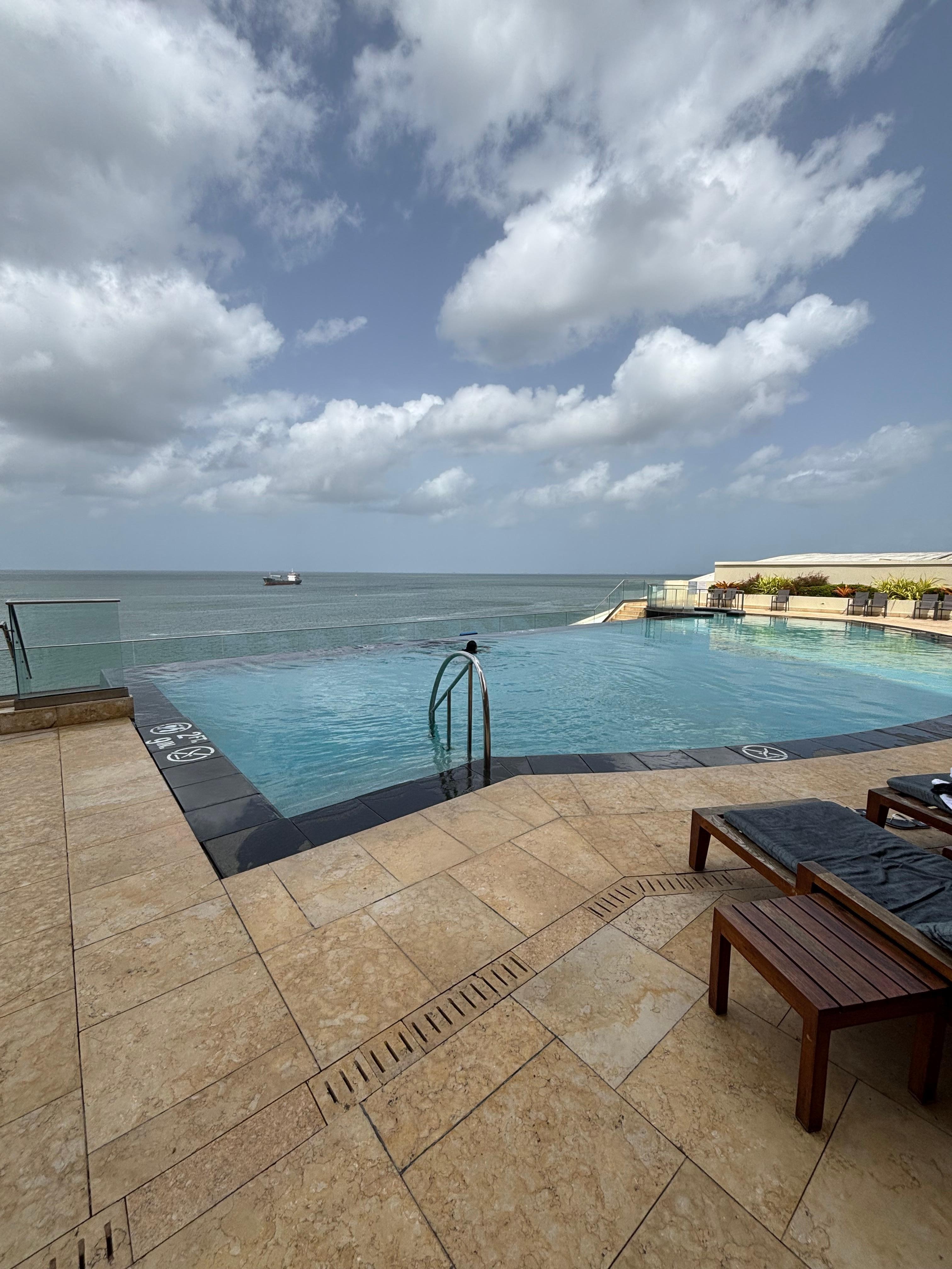 Pool and view of the Port