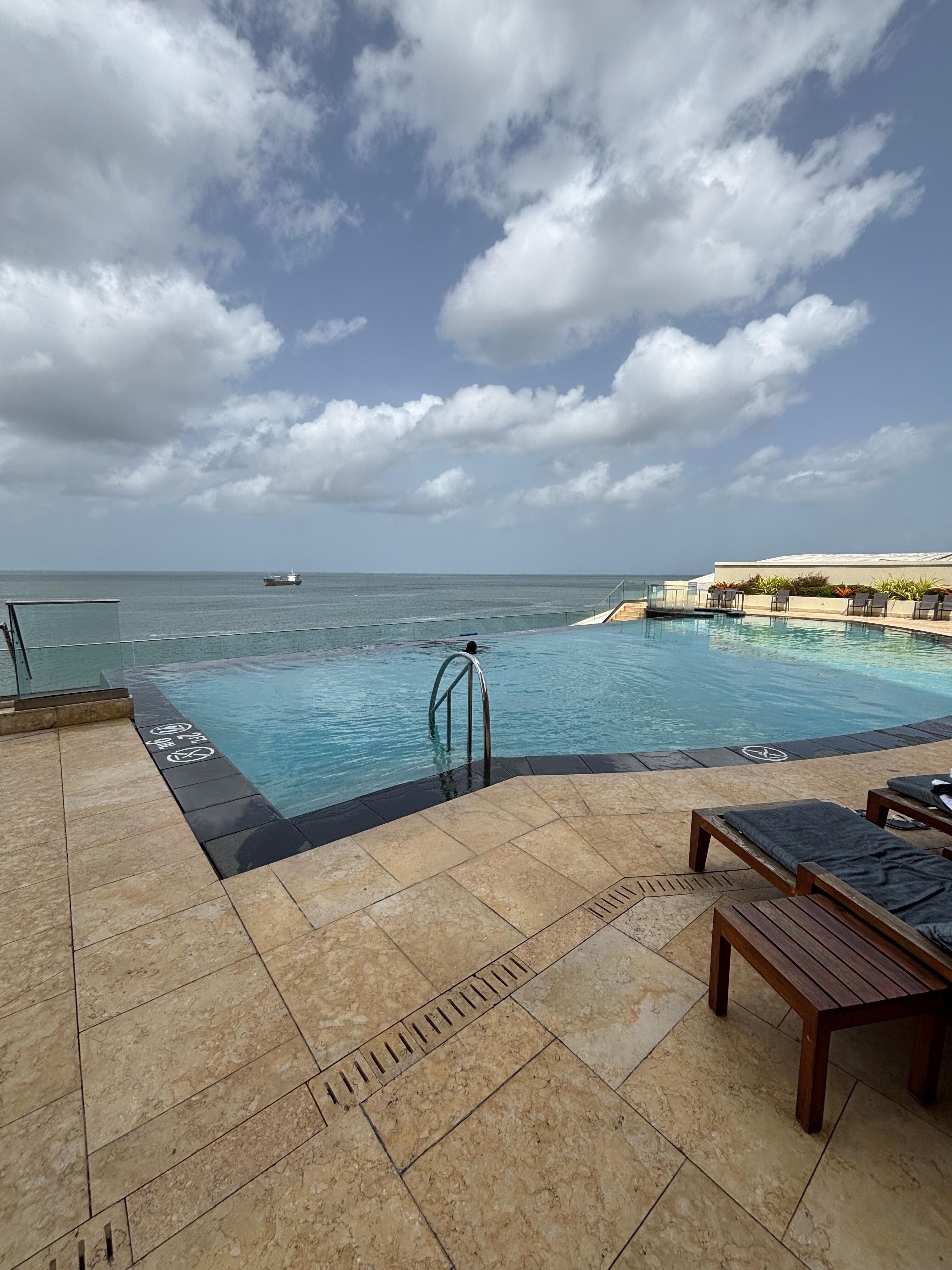 Pool and view of the Port 