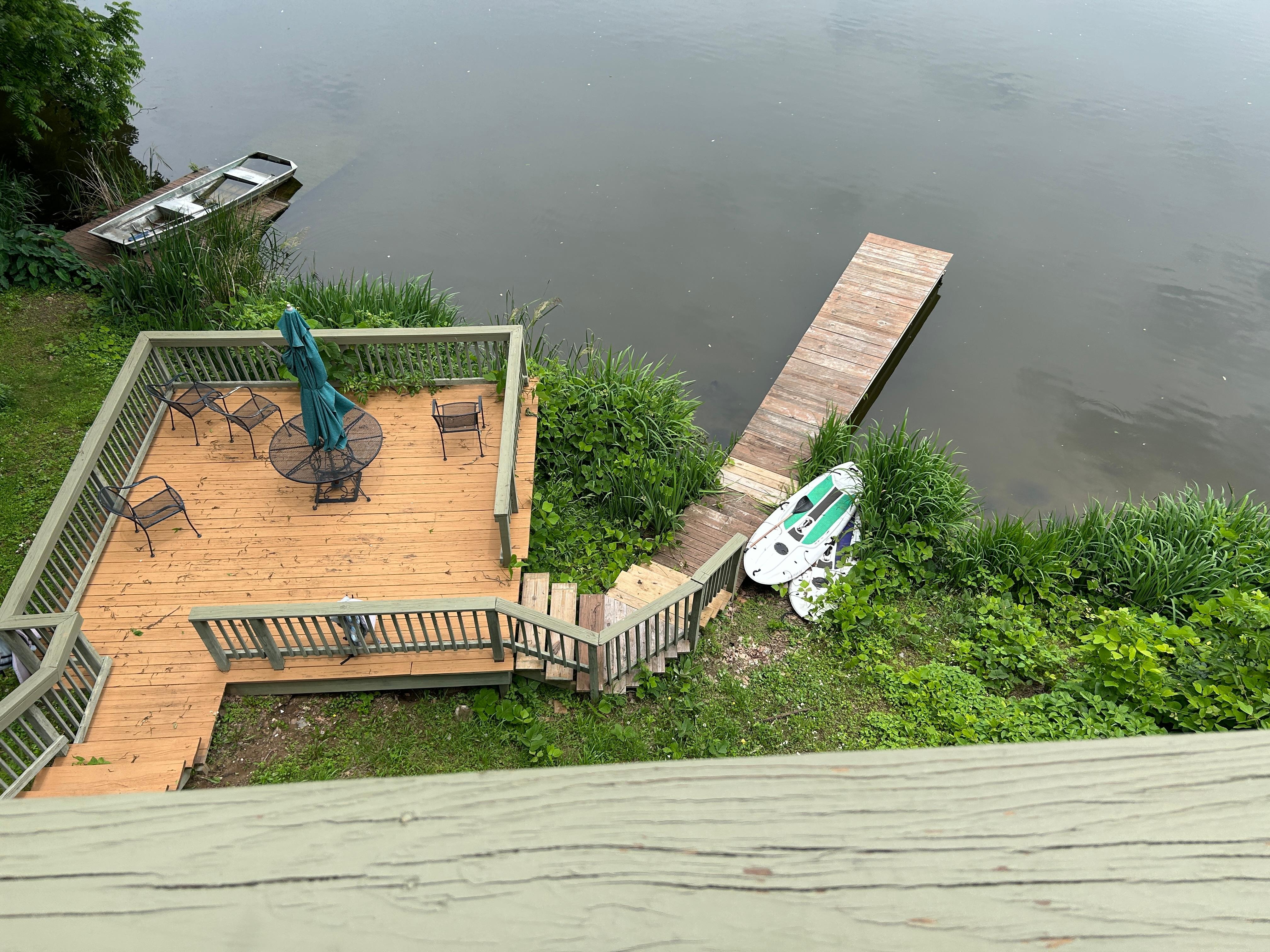 Dock and patio view 