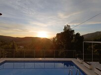 Ausblick über Pool