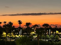 Sunset view from front door.