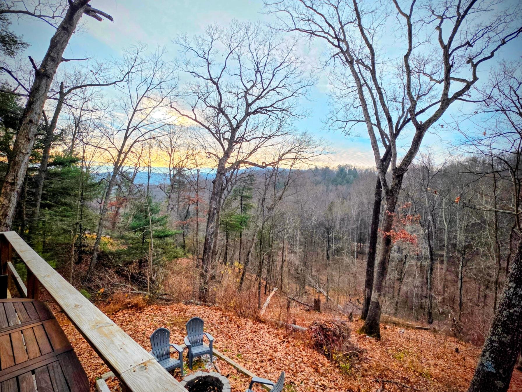 Early morning view from the main deck.