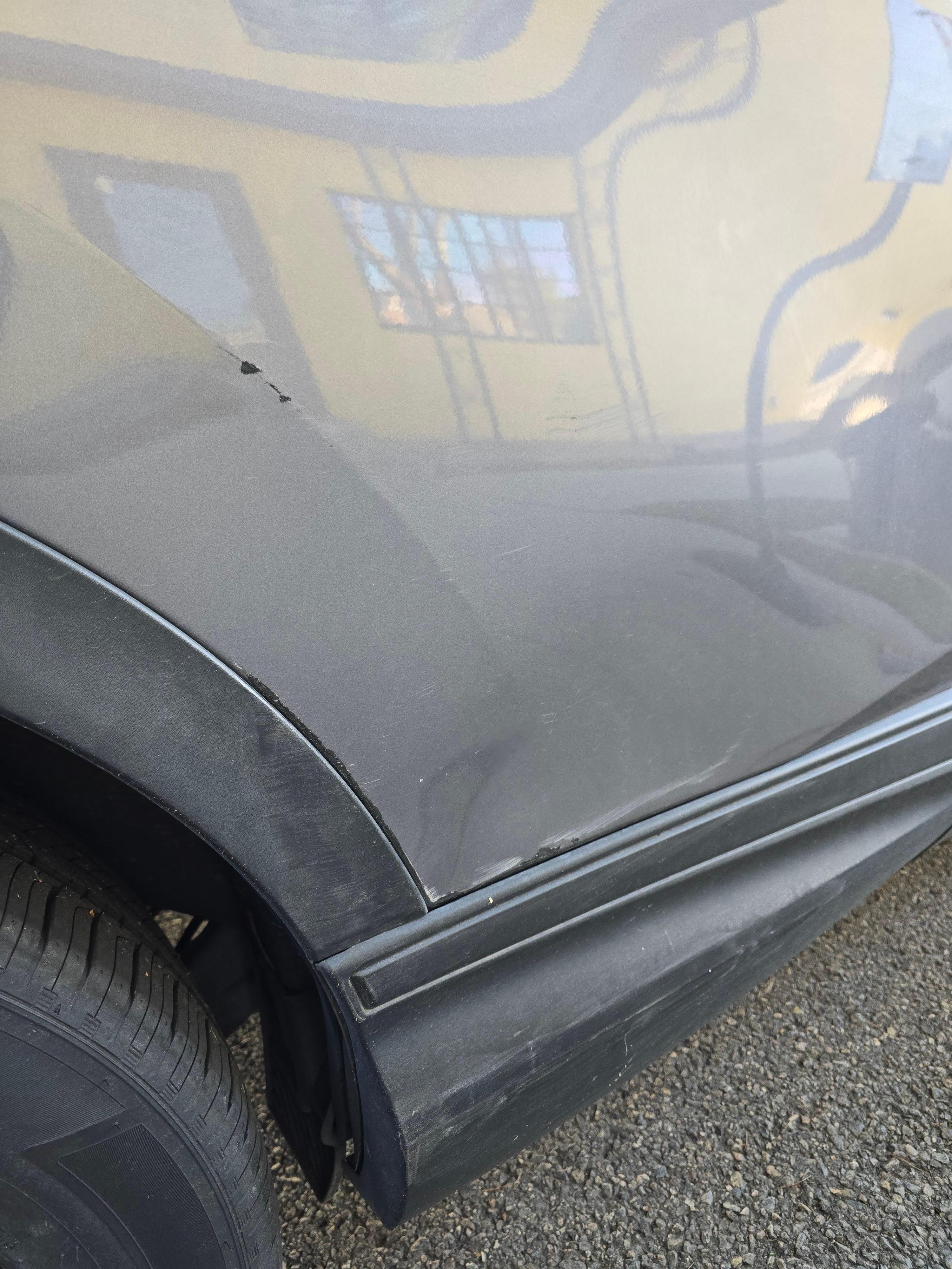 Valet hit the side of the car