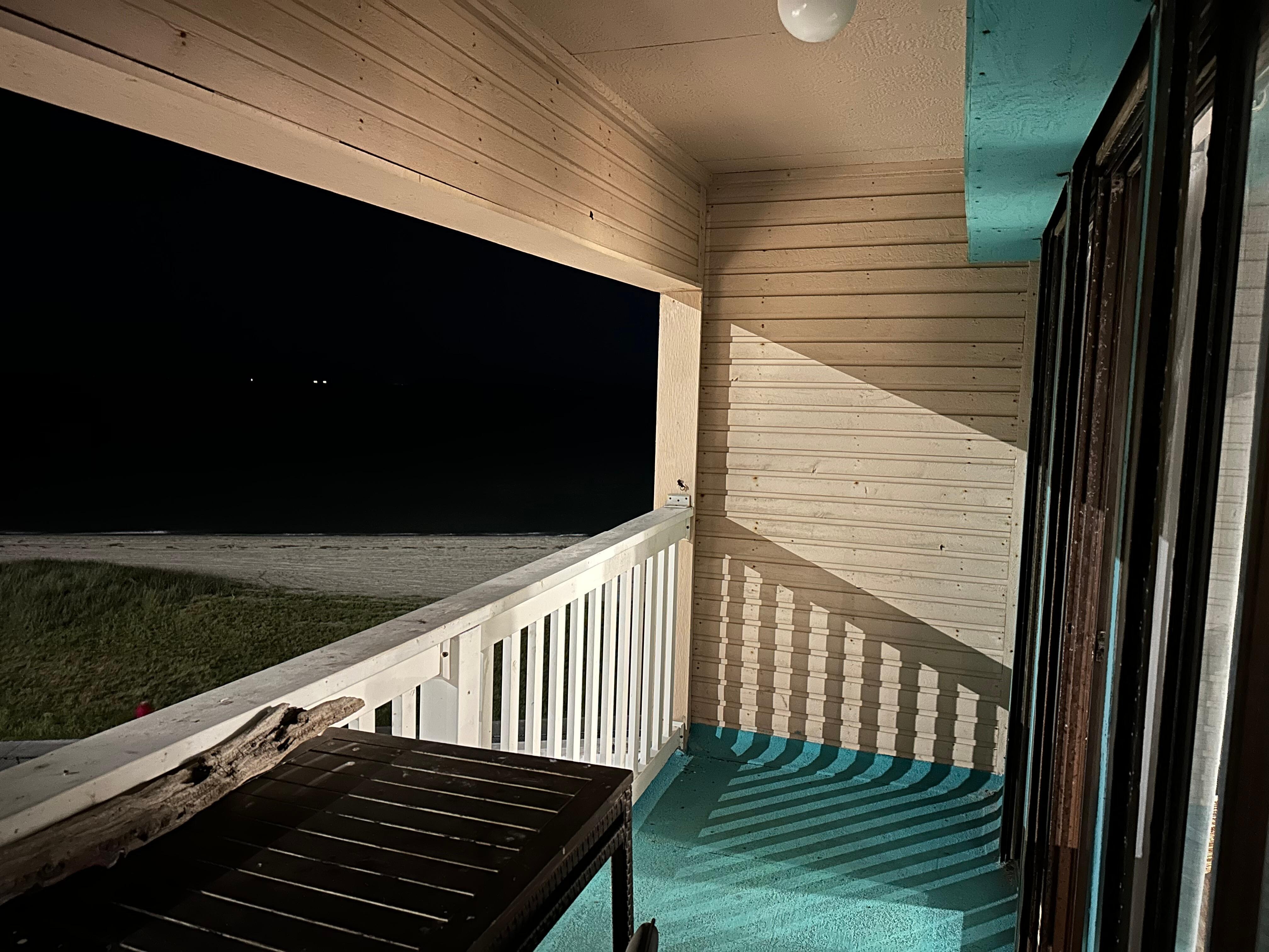 Evening view from the balcony.