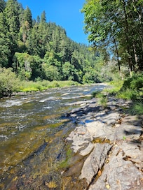 River that runs by the cabin