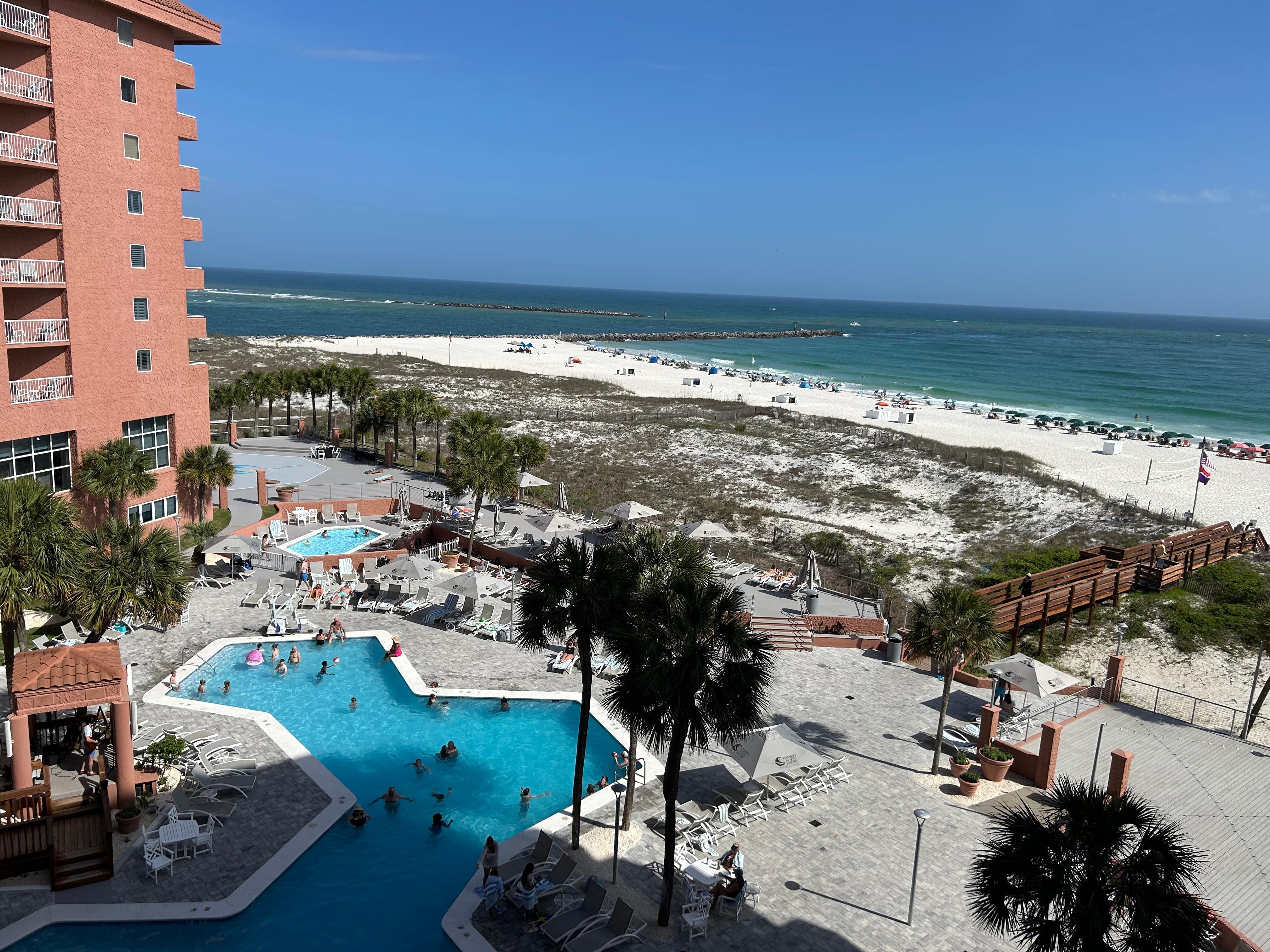 View from the balcony. 