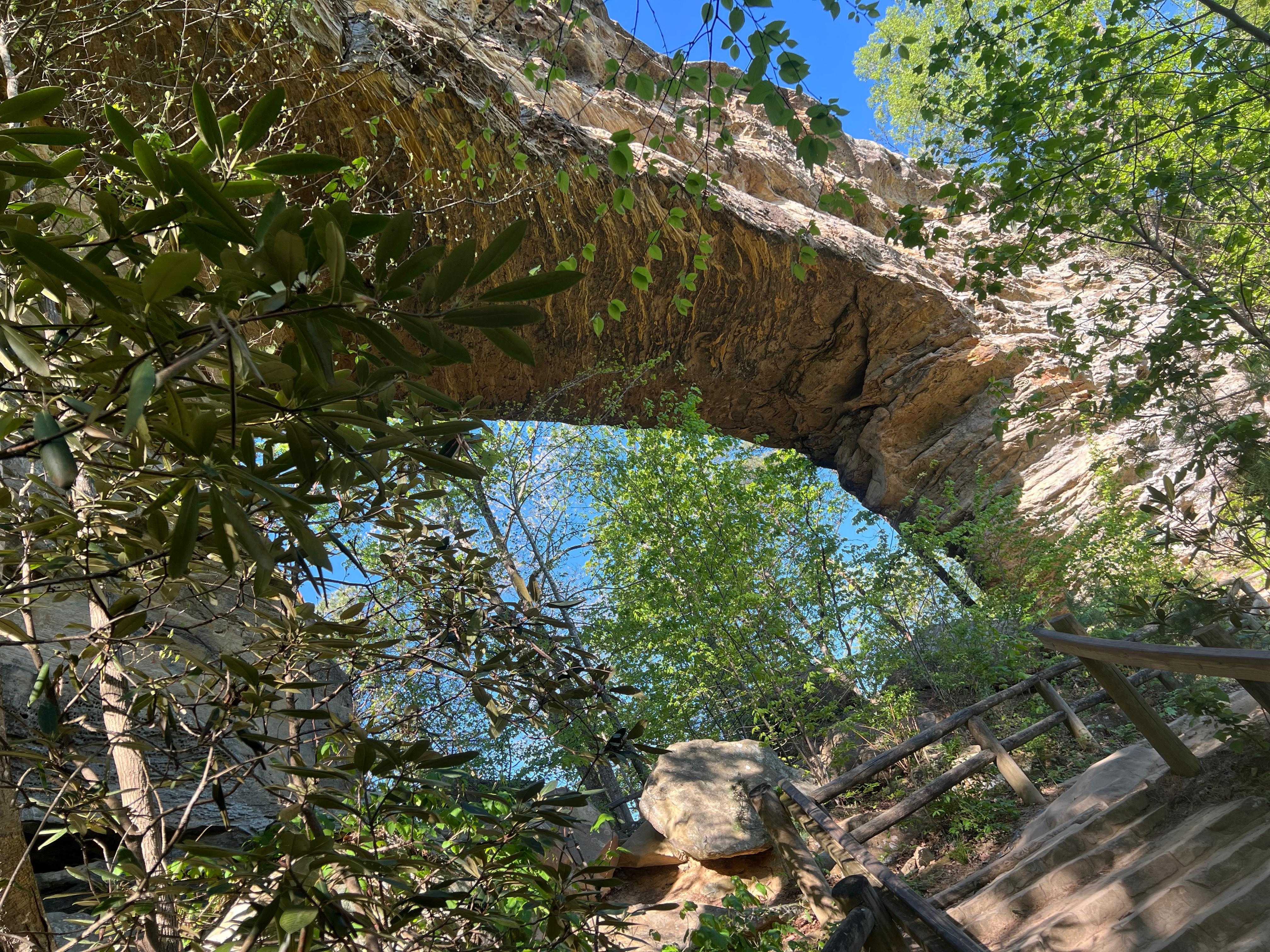 Natural bridge at the resort