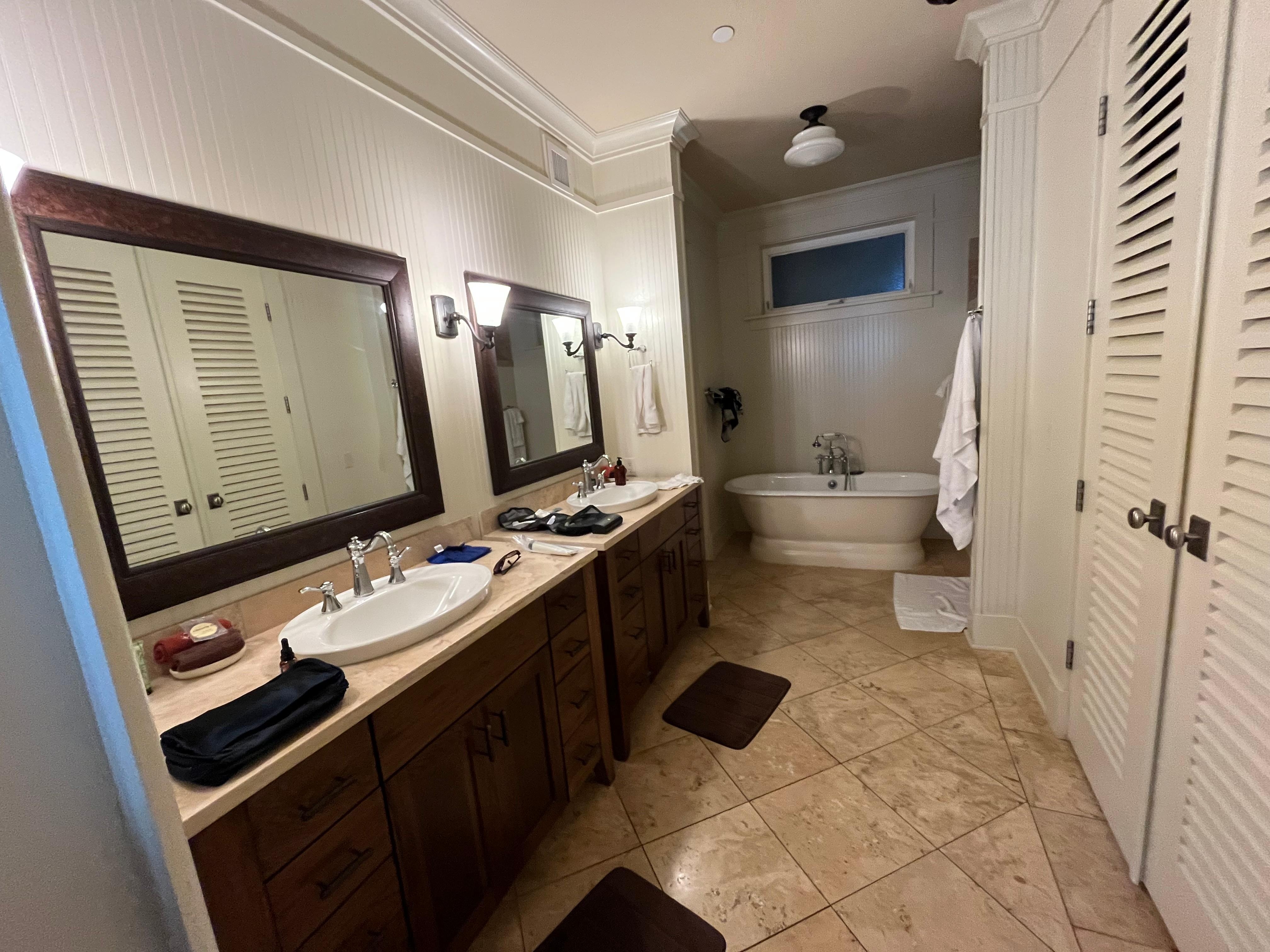 Master bath was even larger than the photos indicated