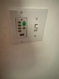 The smudged light switch