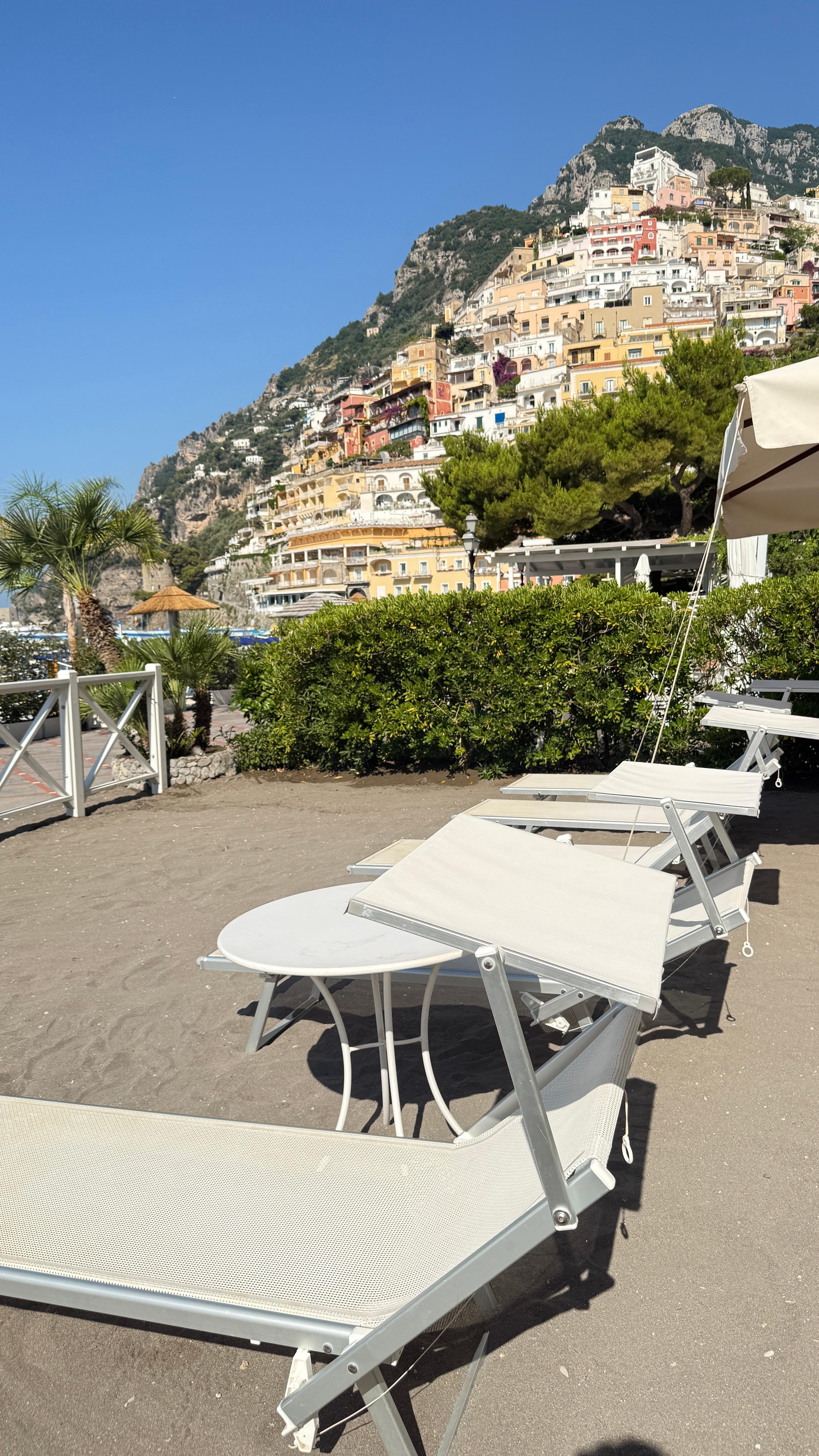 View from the private beach