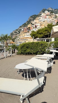 View from the private beach