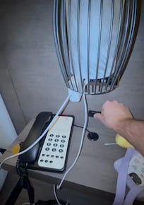 This light switch couldn’t go off. Keeping the room very bright.
