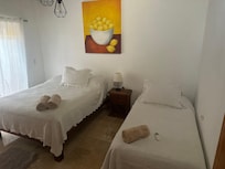 Double bed and a twin bed.