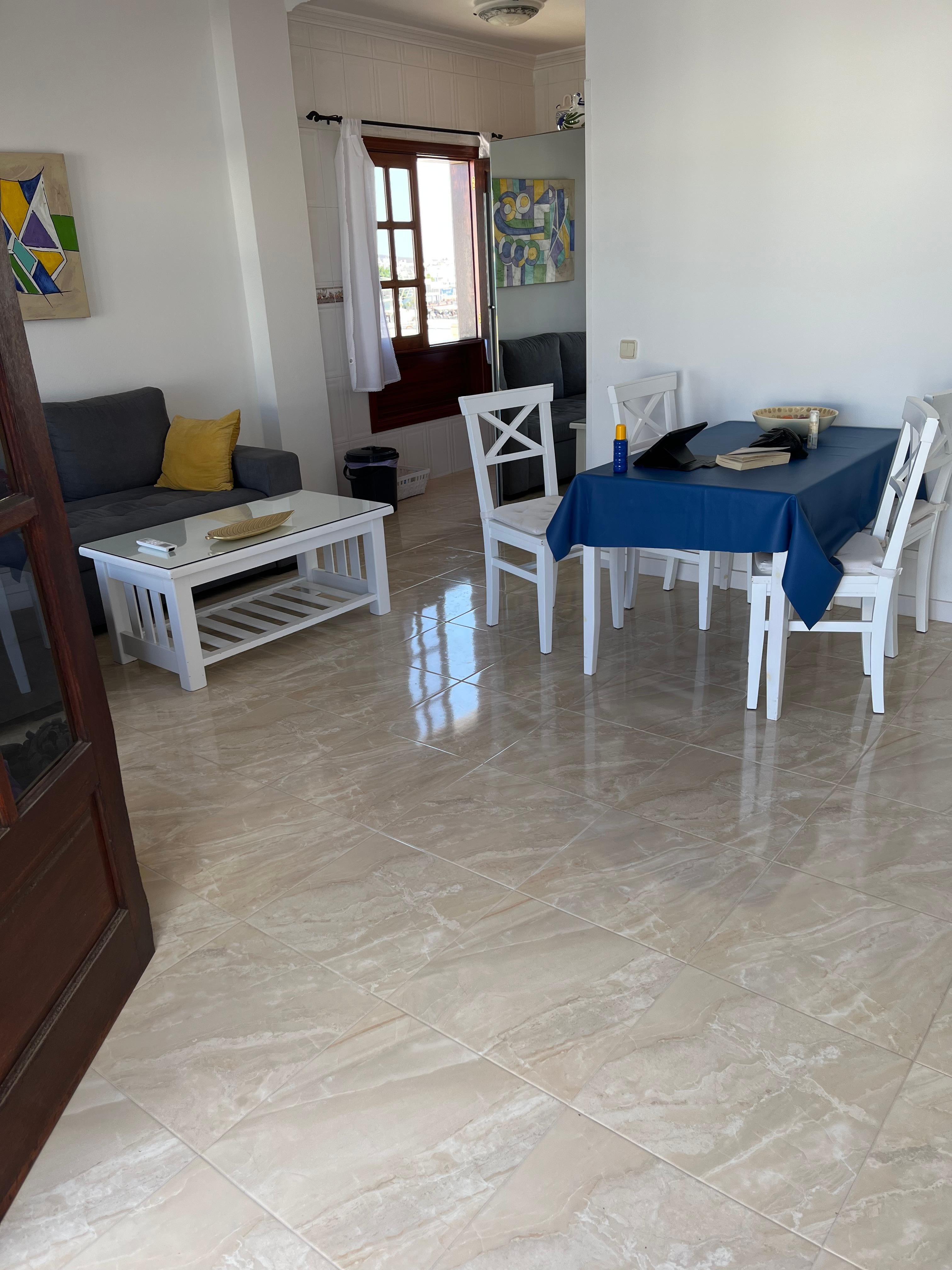 Living area looking towards the kitchen 